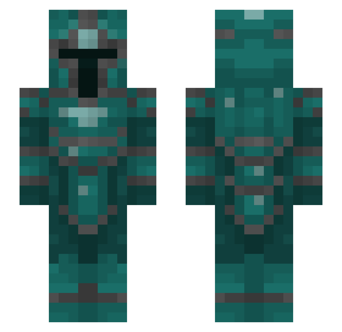 R_Eck0 Minecraft skin, front and back view