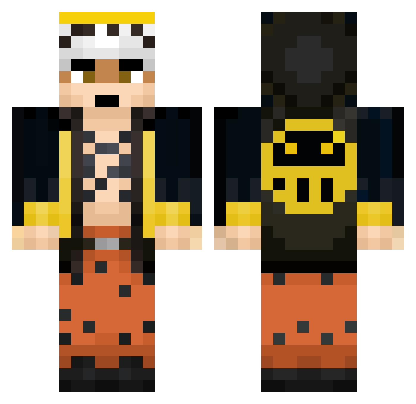ElproIker2012 Minecraft skin, front and back view
