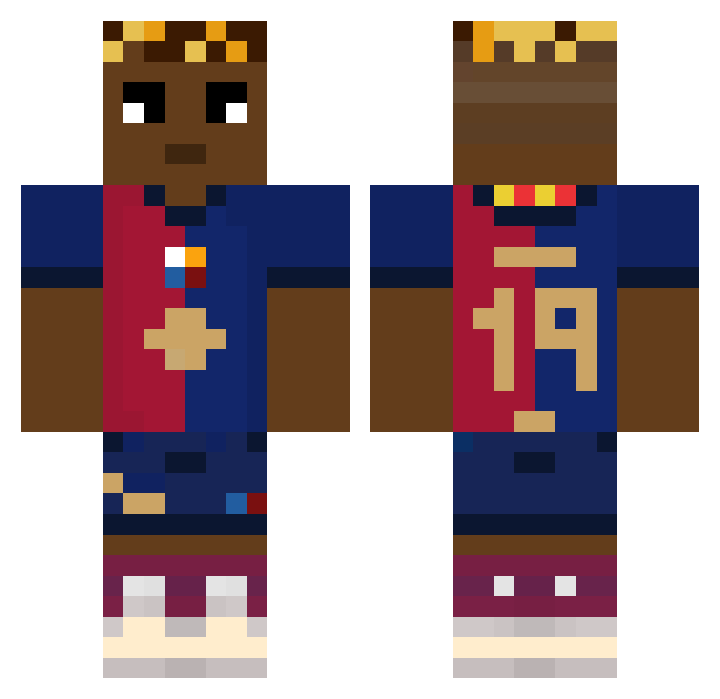 MartaMowi Minecraft skin, front and back view