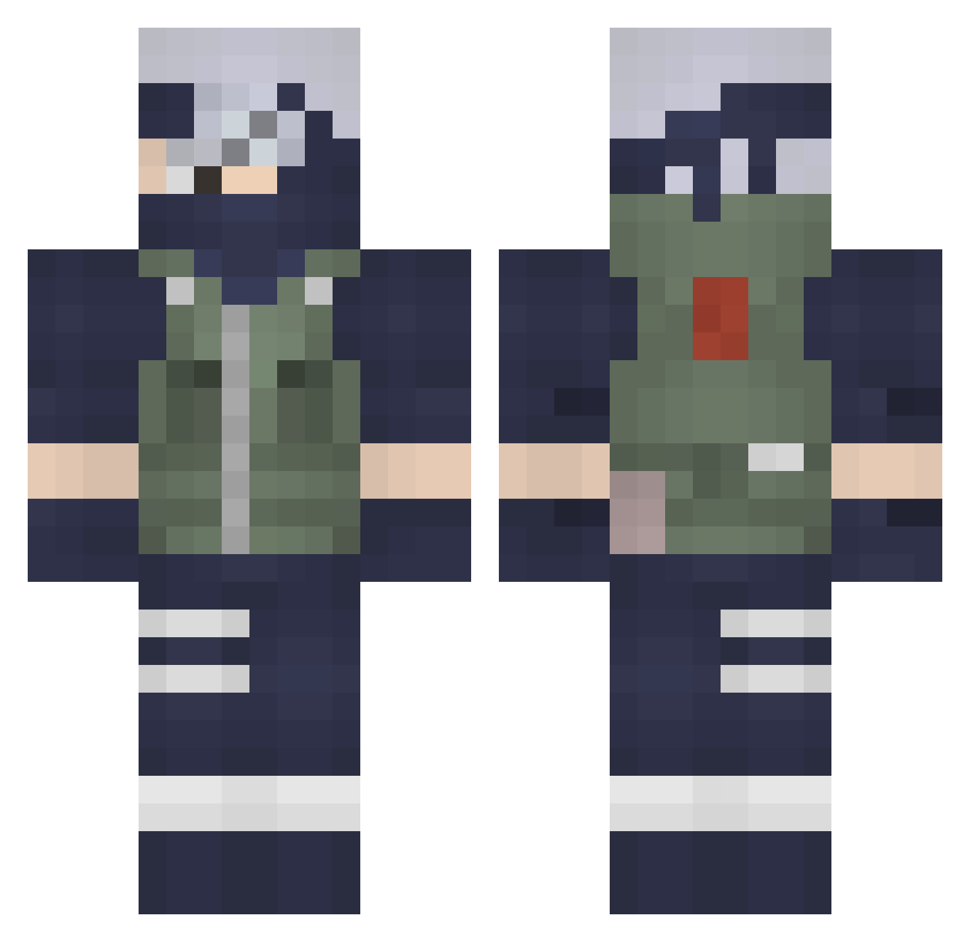 liltillo Minecraft skin, front and back view