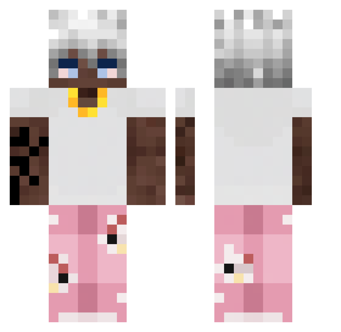 VNZIN__ Minecraft skin, front and back view