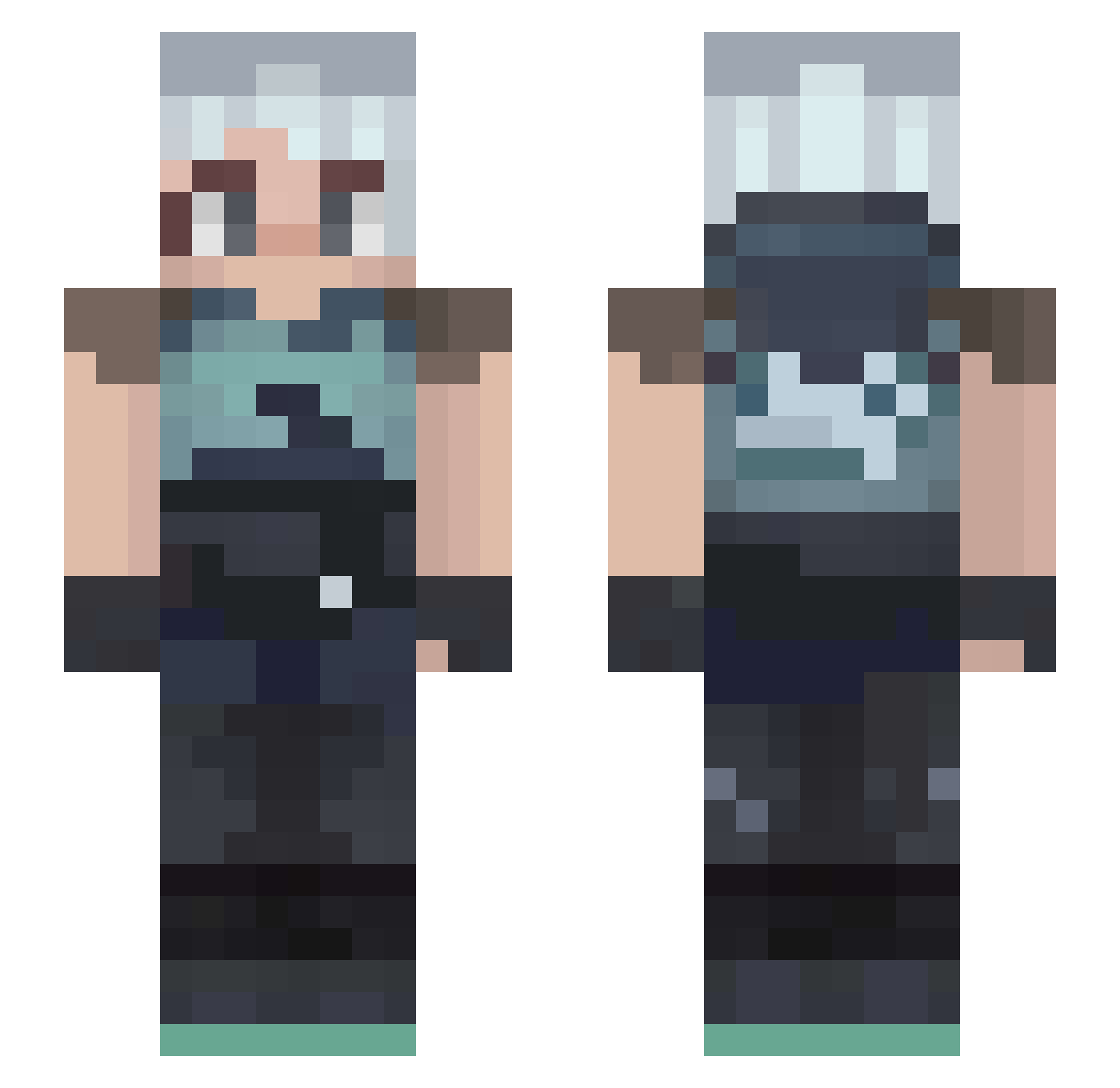 Xiao_Bao_yyds Minecraft skin, front and back view