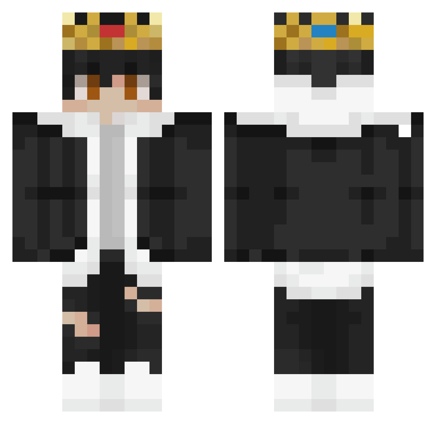 Sports4589 Minecraft skin, front and back view