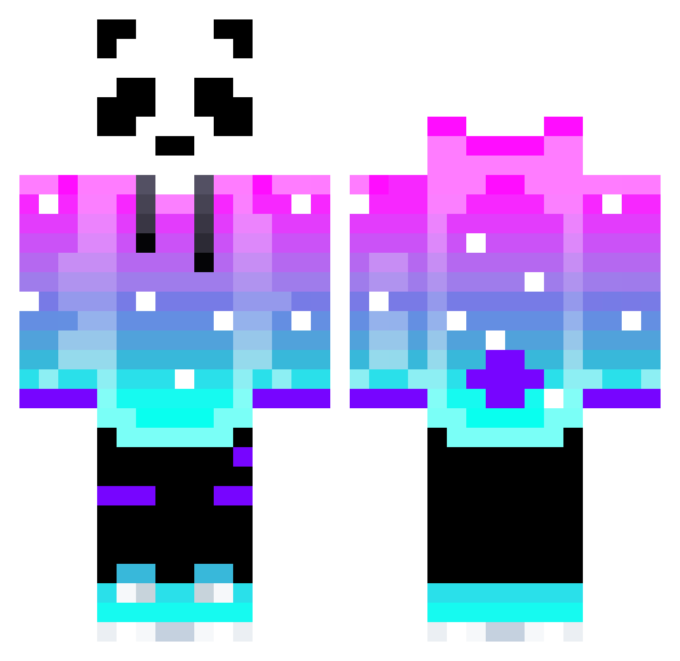 timwi Minecraft skin, front and back view