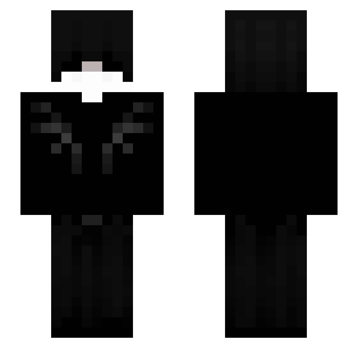 victorb220 Minecraft skin, front and back view