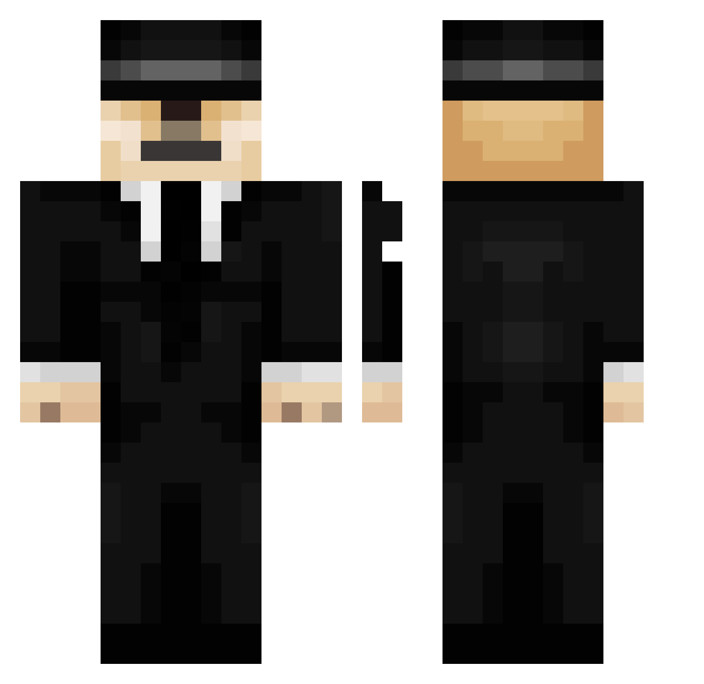 Hevy_Rishiii Minecraft skin, front and back view