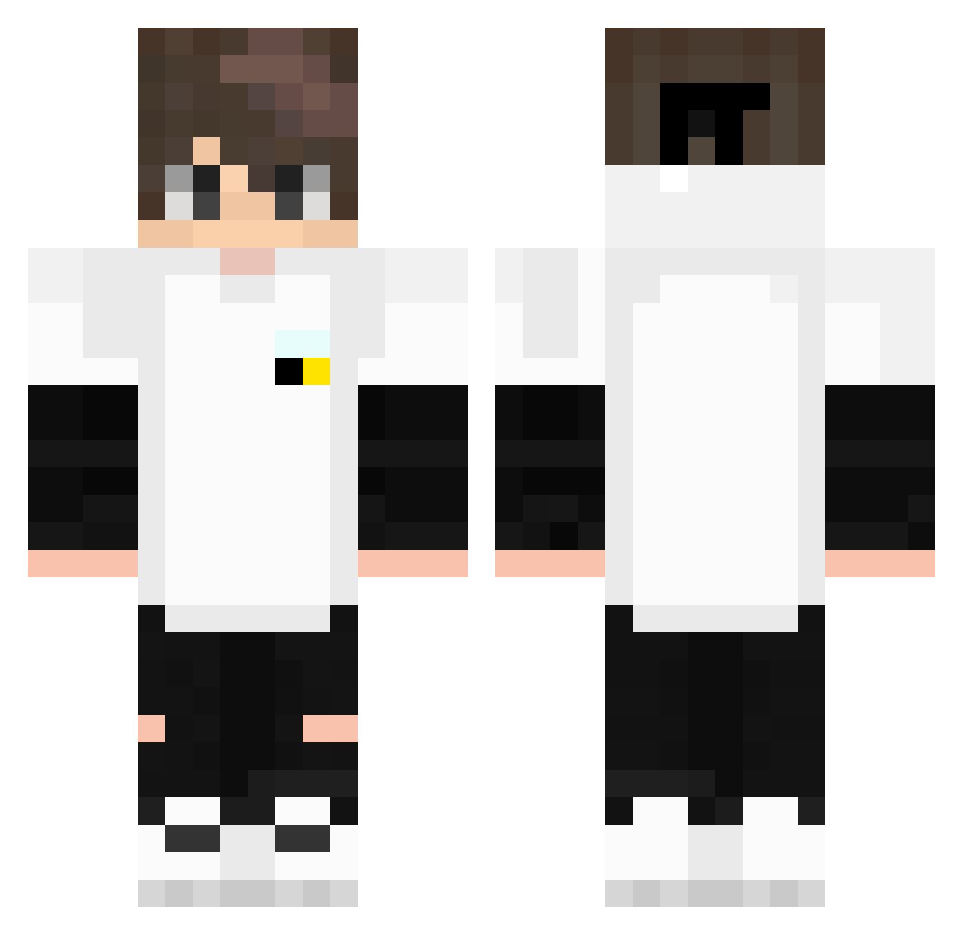 davehenrique78 Minecraft skin, front and back view