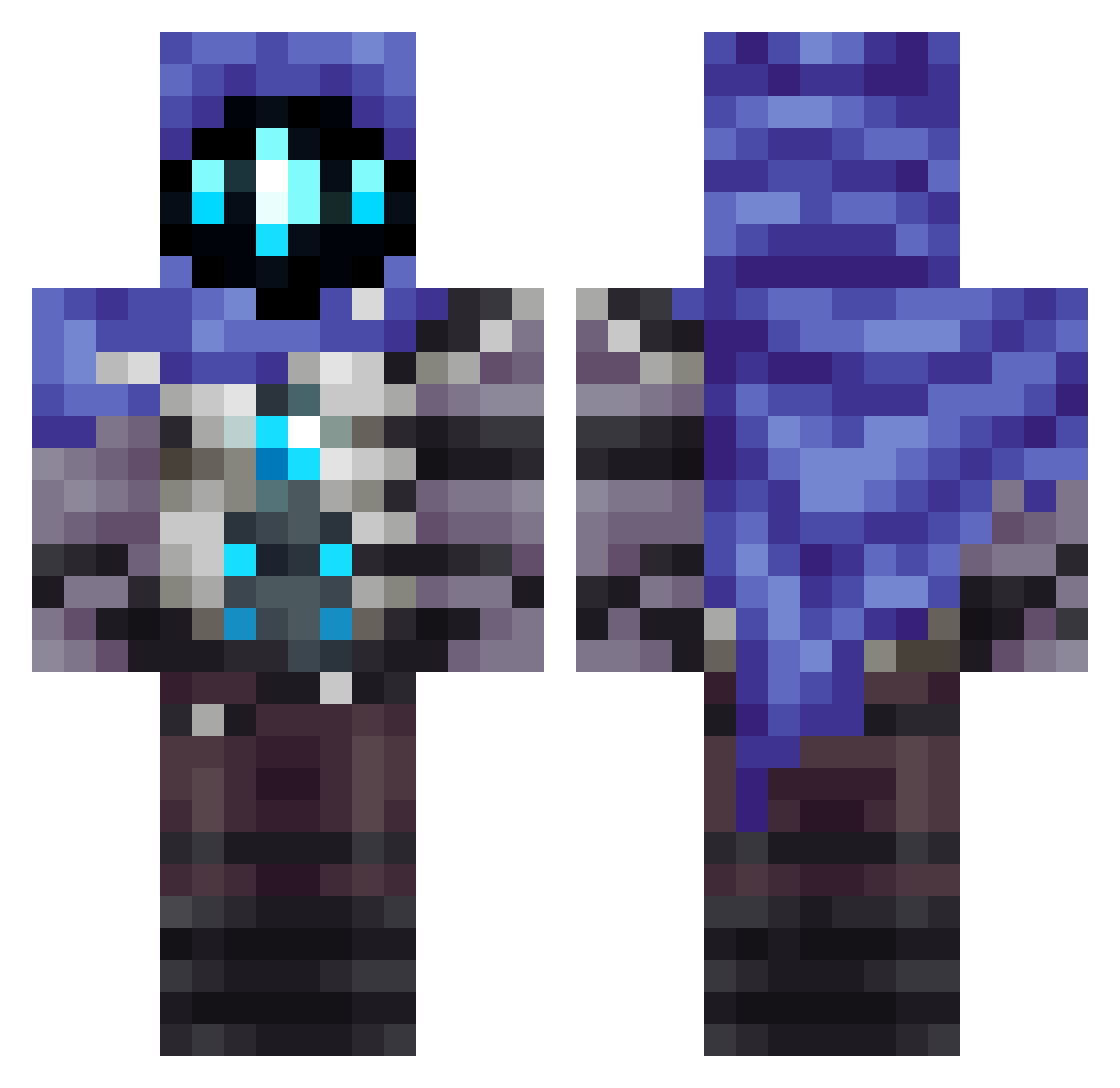 __OFP0301__ Minecraft skin, front and back view
