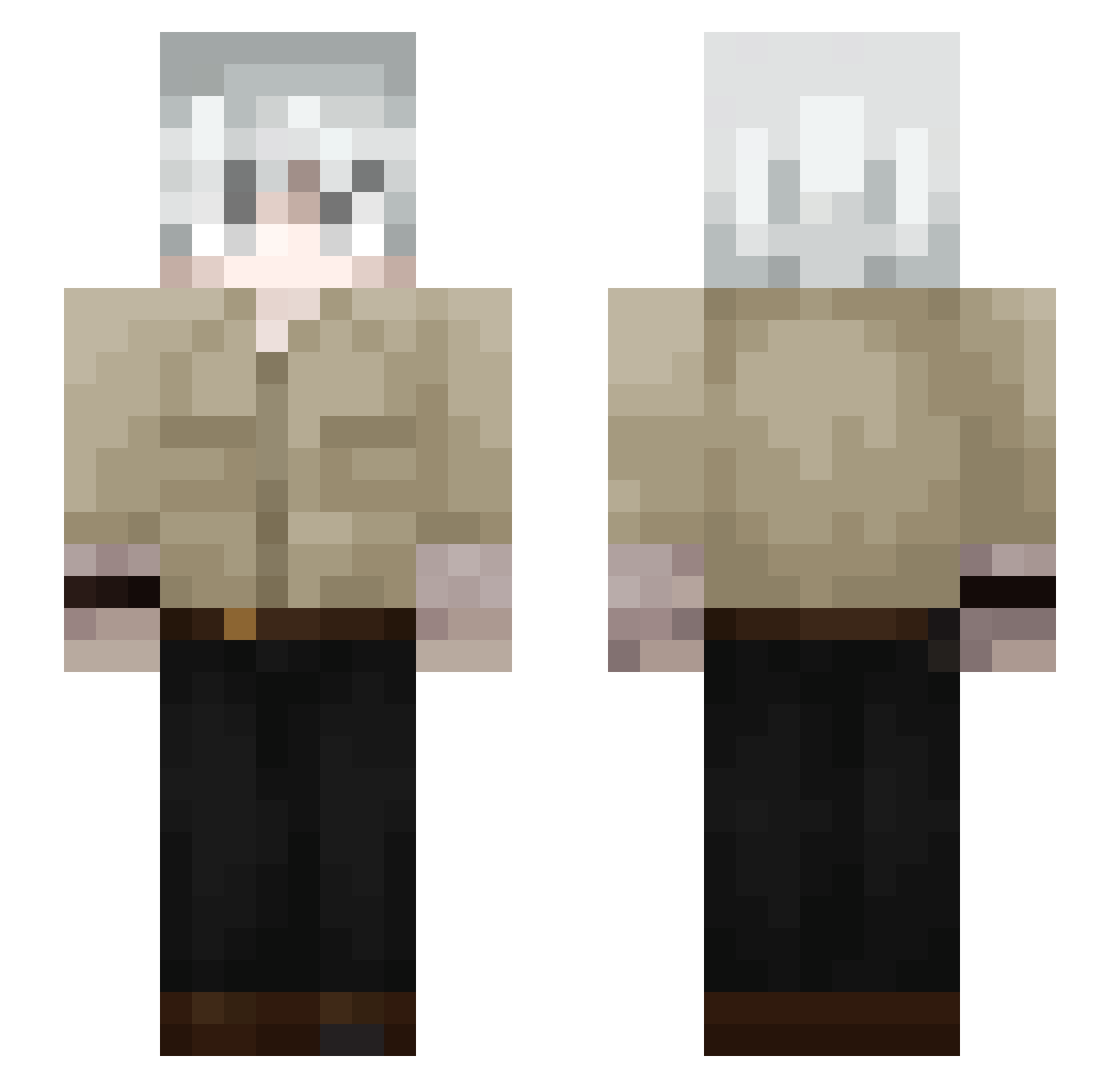 X_epx Minecraft skin, front and back view
