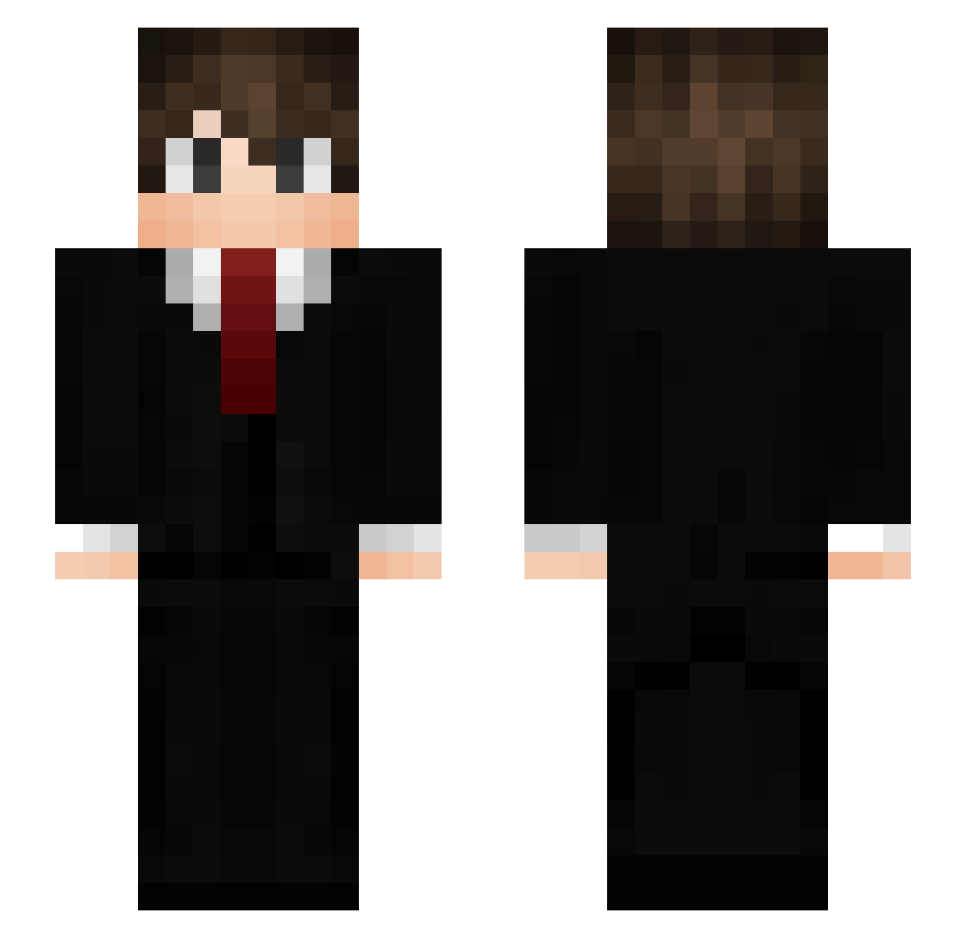 Veloxus_ Minecraft skin, front and back view