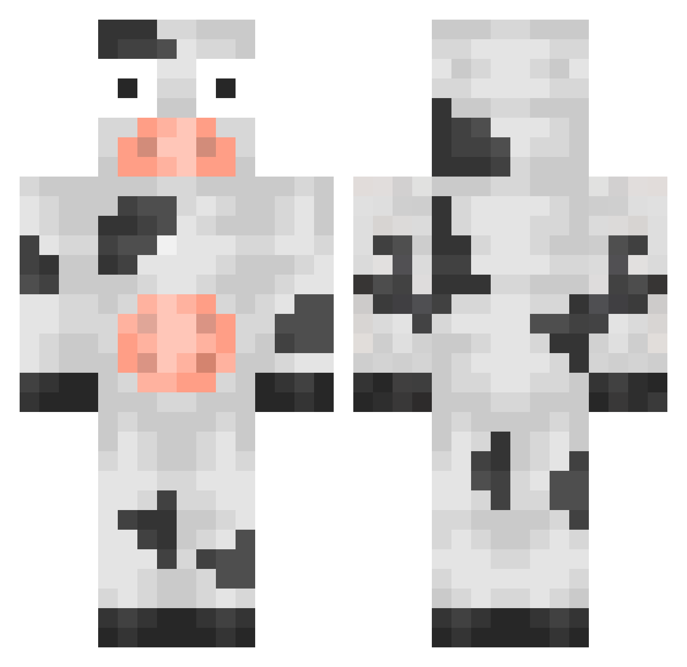 rlarldbs21 Minecraft skin, front and back view