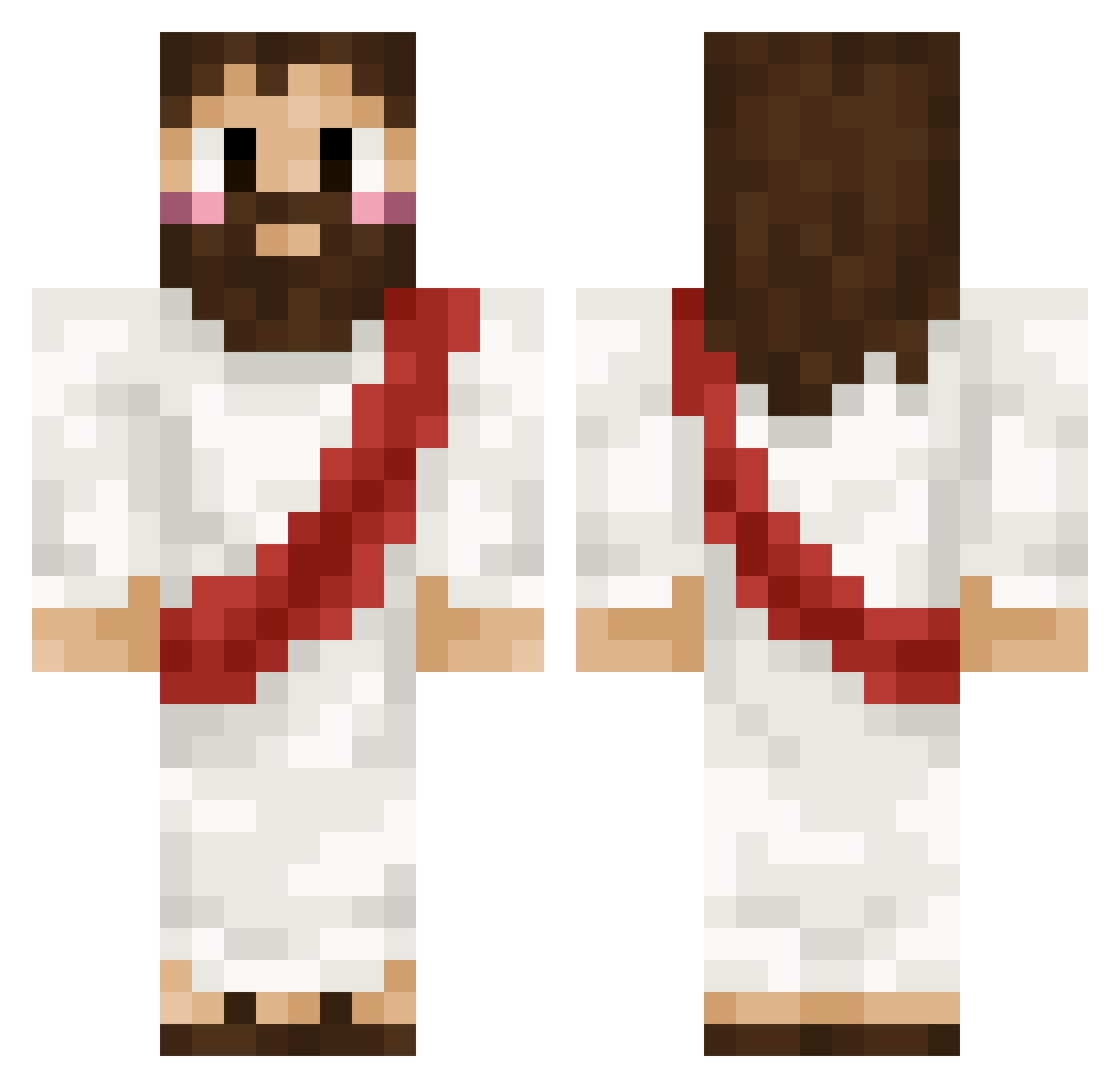 ZzMARCOzZm Minecraft skin, front and back view