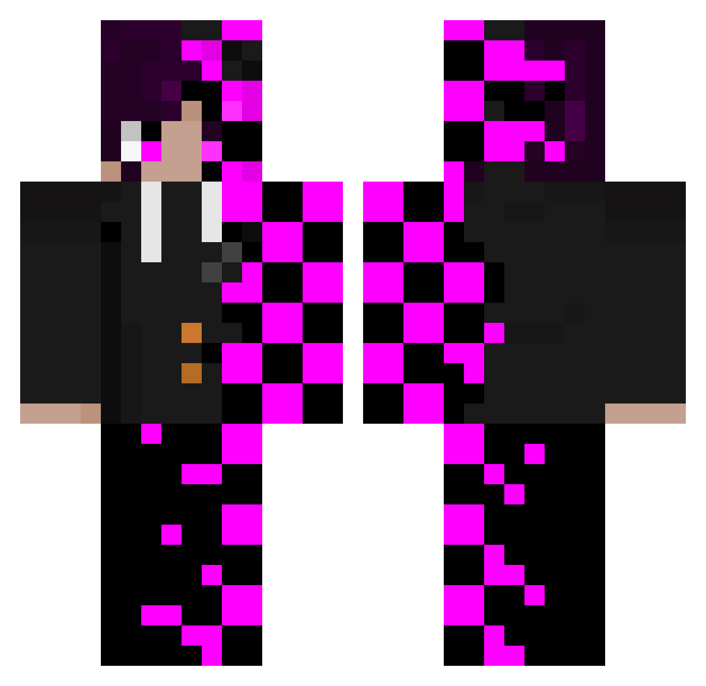 typhoon143 Minecraft skin, front and back view