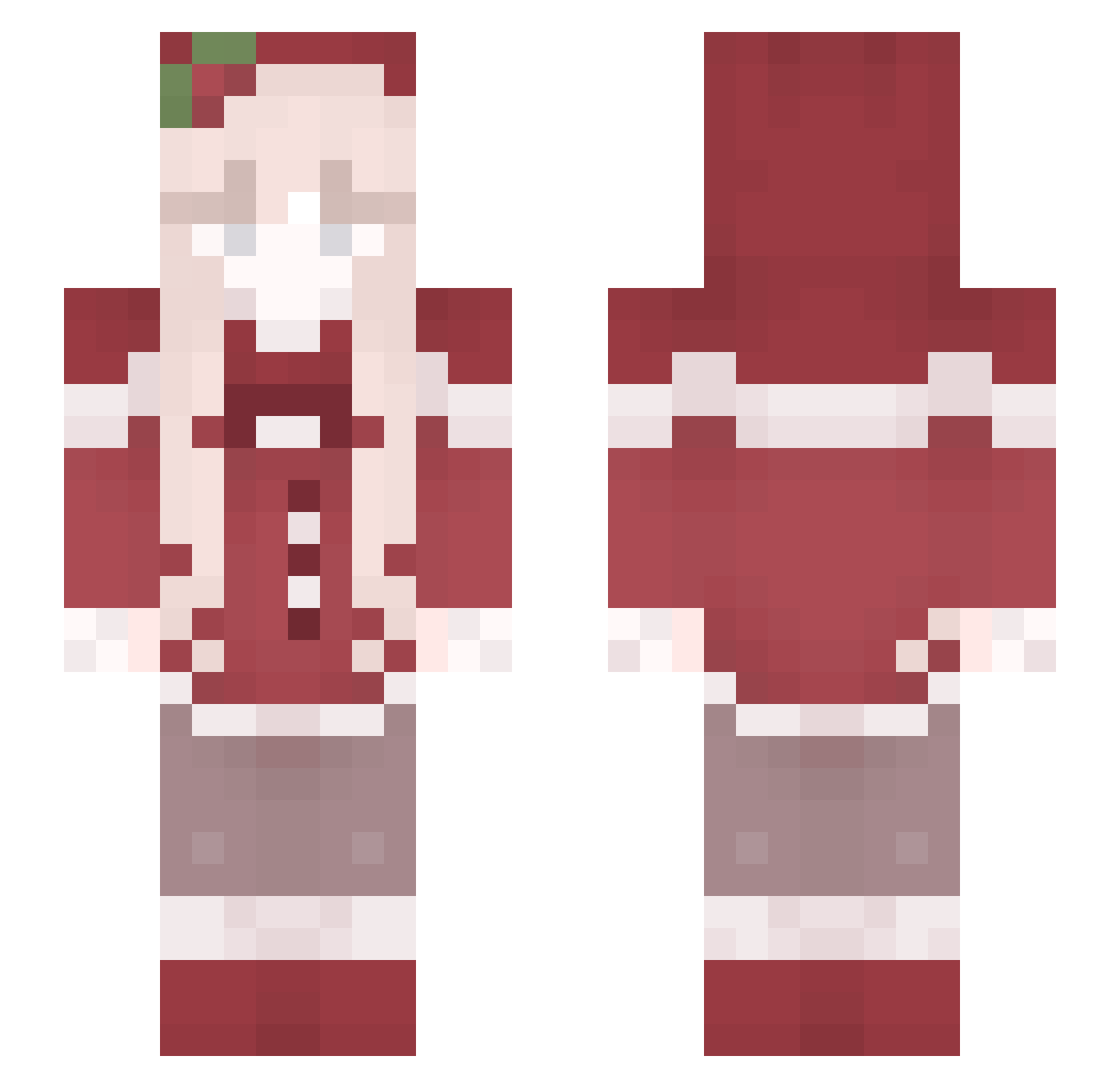 noturcupofchai Minecraft skin, front and back view
