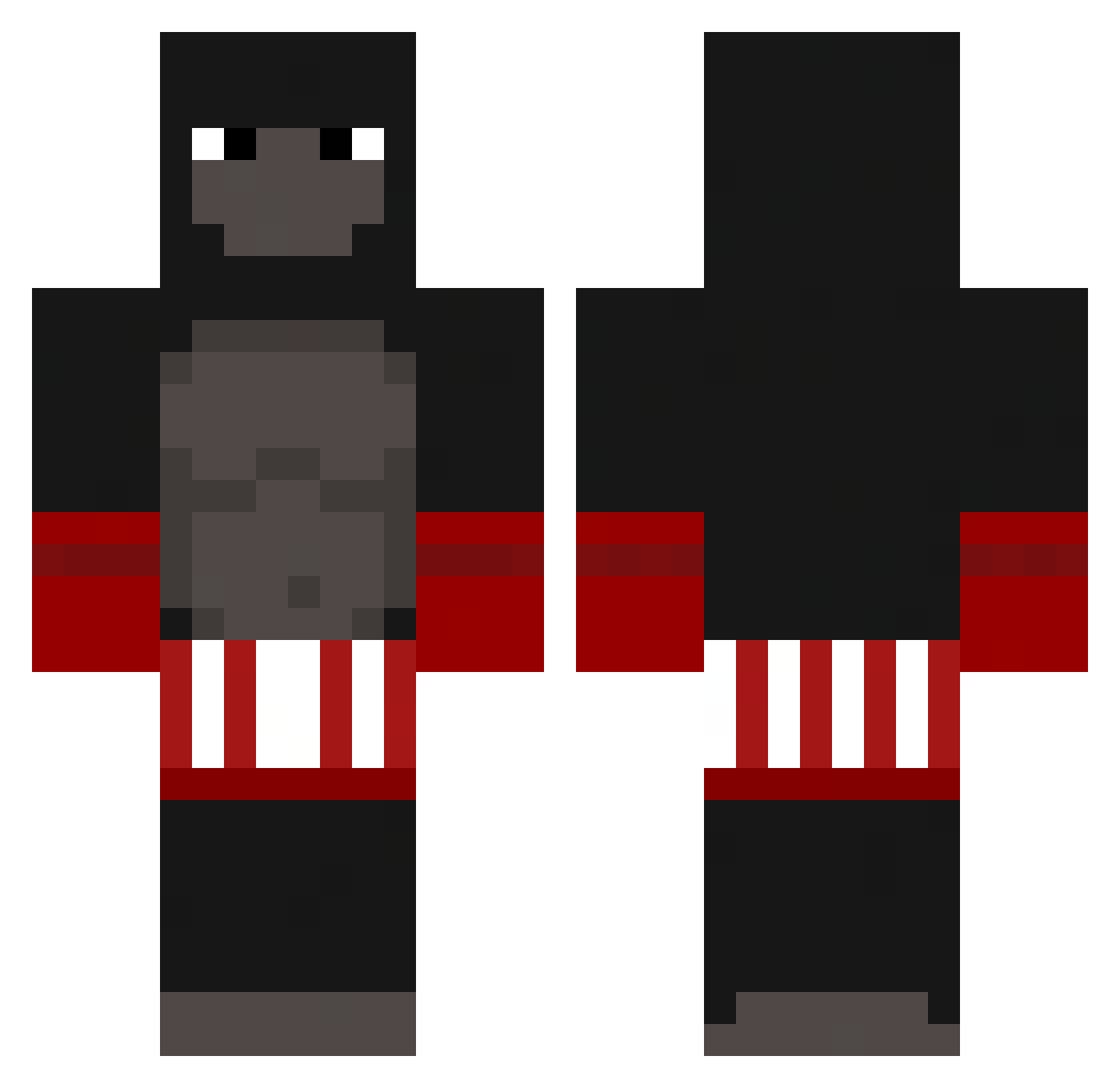OldManMacey Minecraft skin, front and back view