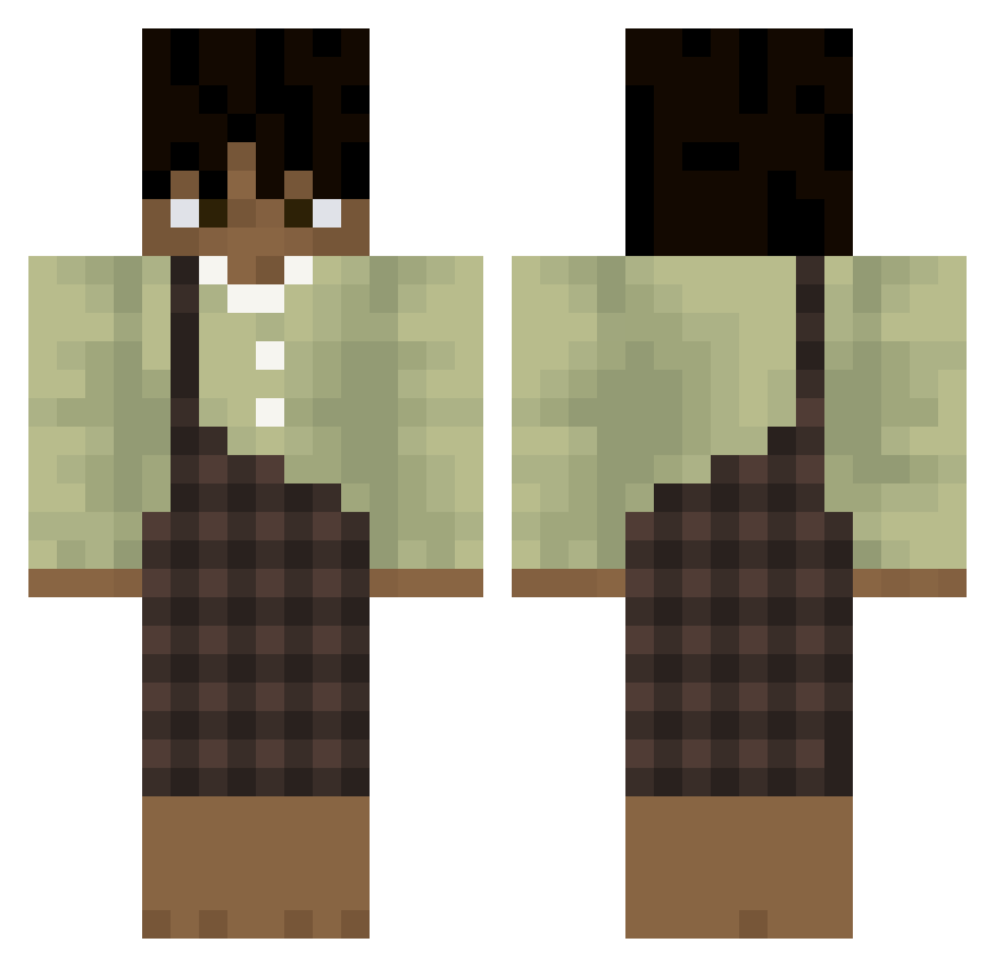 COCOBeanss12 Minecraft skin, front and back view