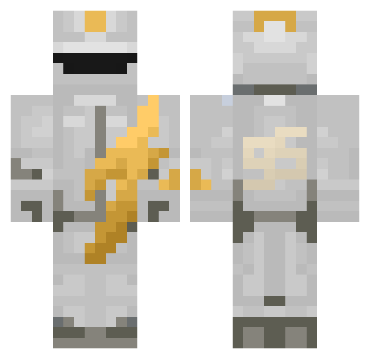Equium_ Minecraft skin, front and back view