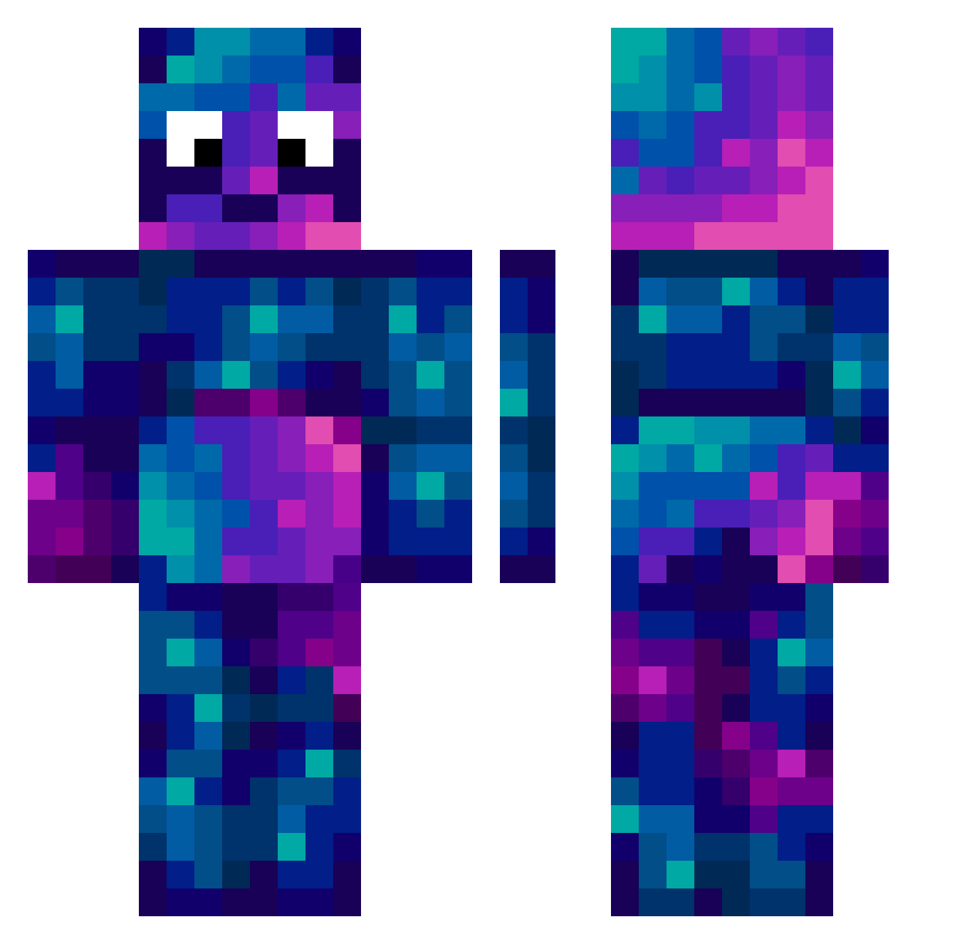 x_morphios_x Minecraft skin, front and back view