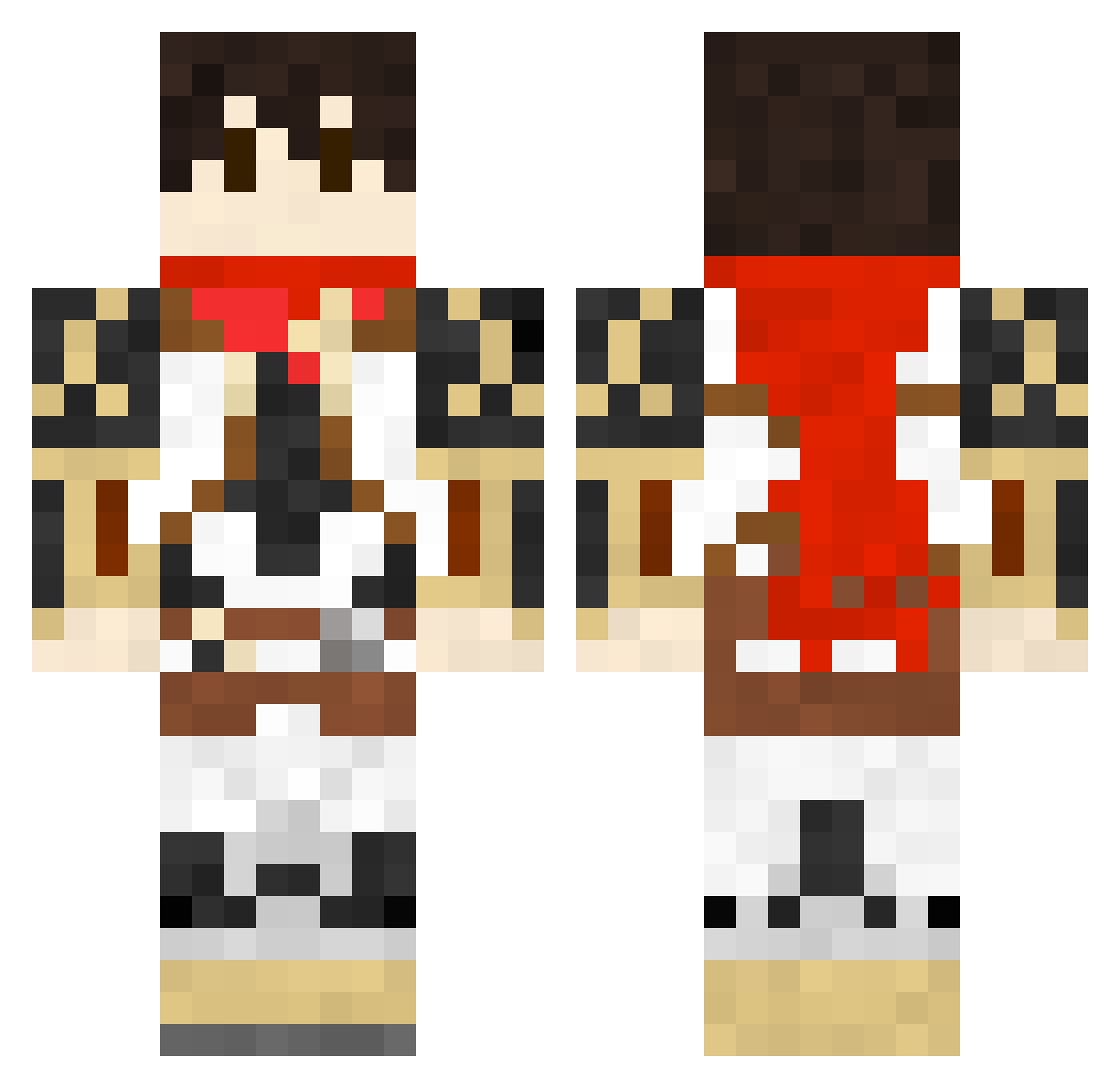 RommelGuan Minecraft skin, front and back view