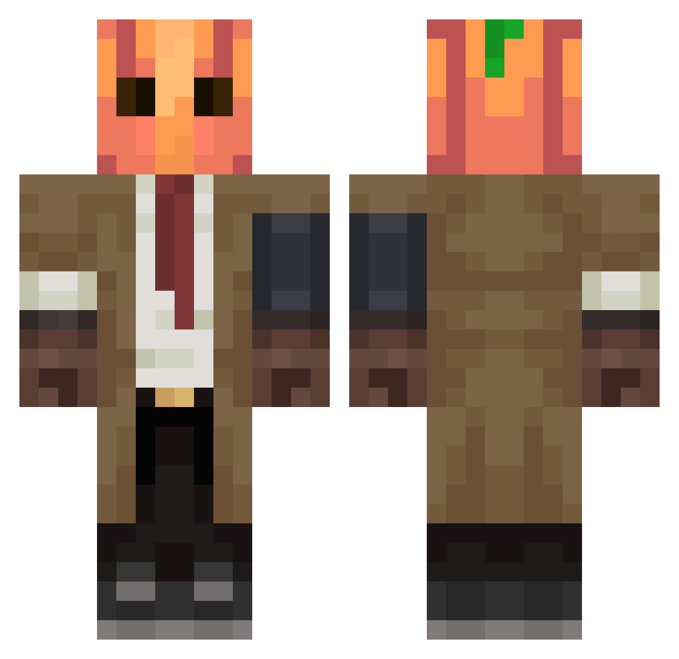ert_345 Minecraft skin, front and back view