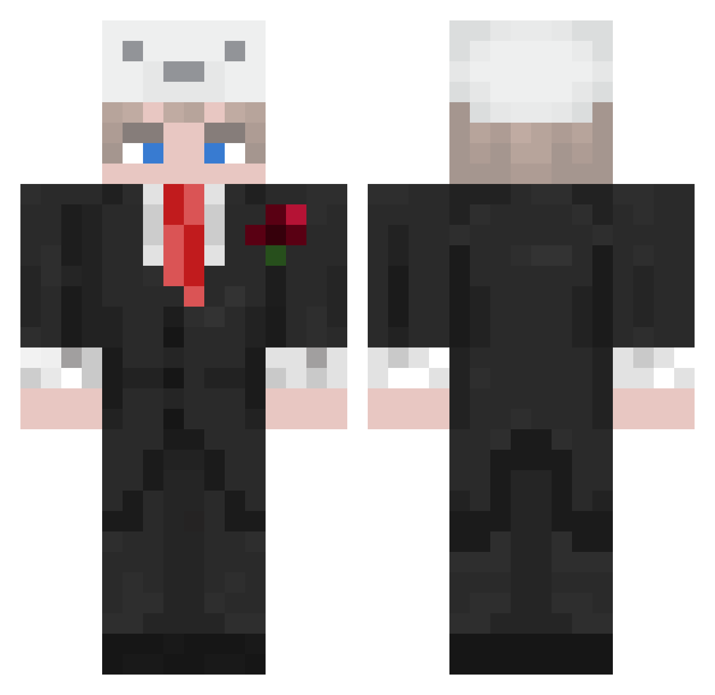 impires Minecraft skin, front and back view