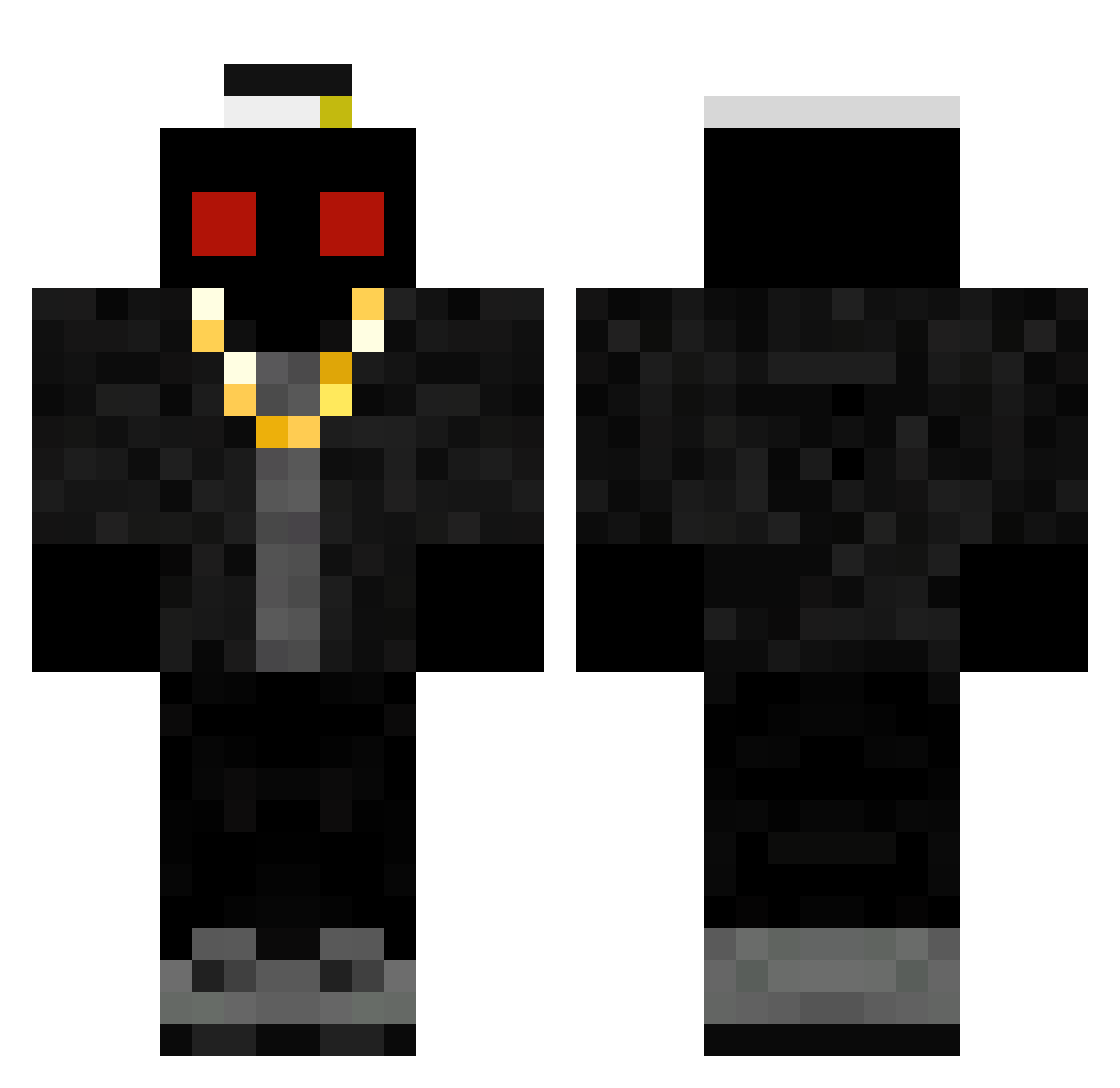 RedV1perr Minecraft skin, front and back view