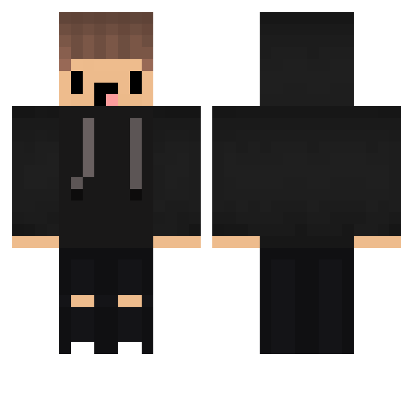 krisdekiller Minecraft skin, front and back view