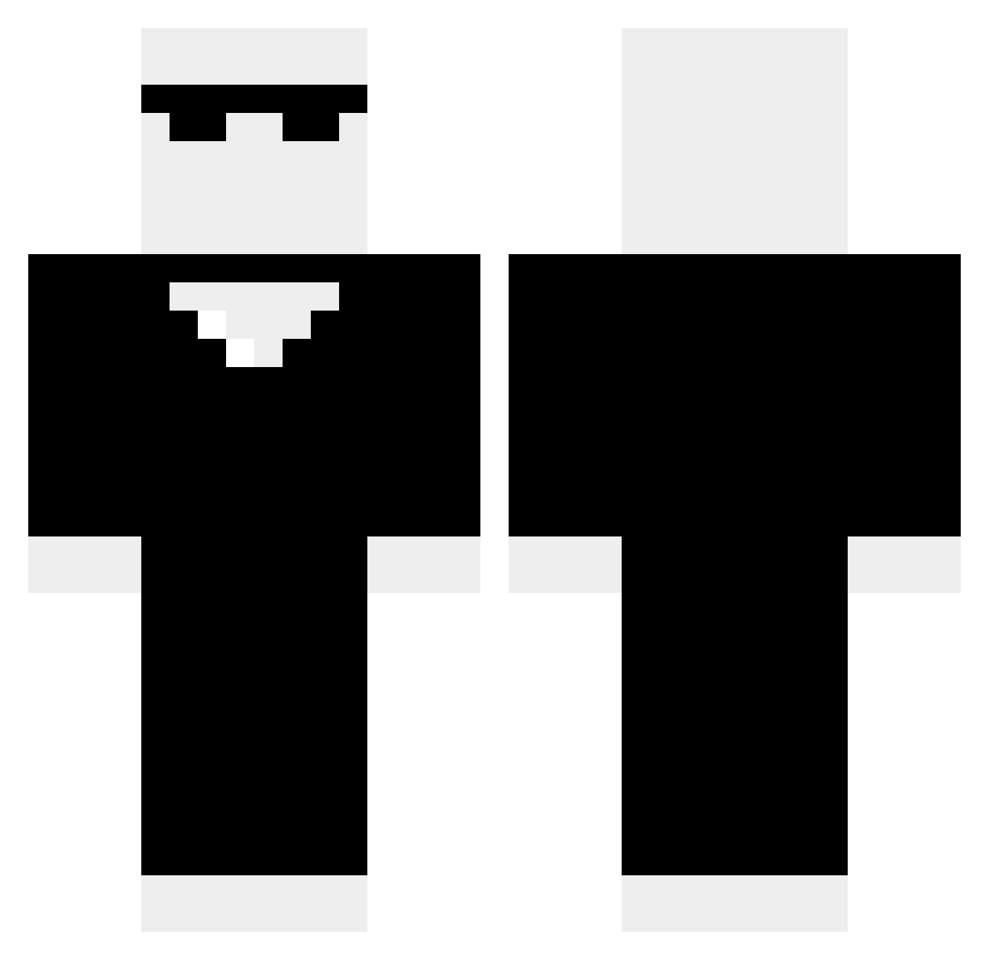 smile545 Minecraft skin, front and back view
