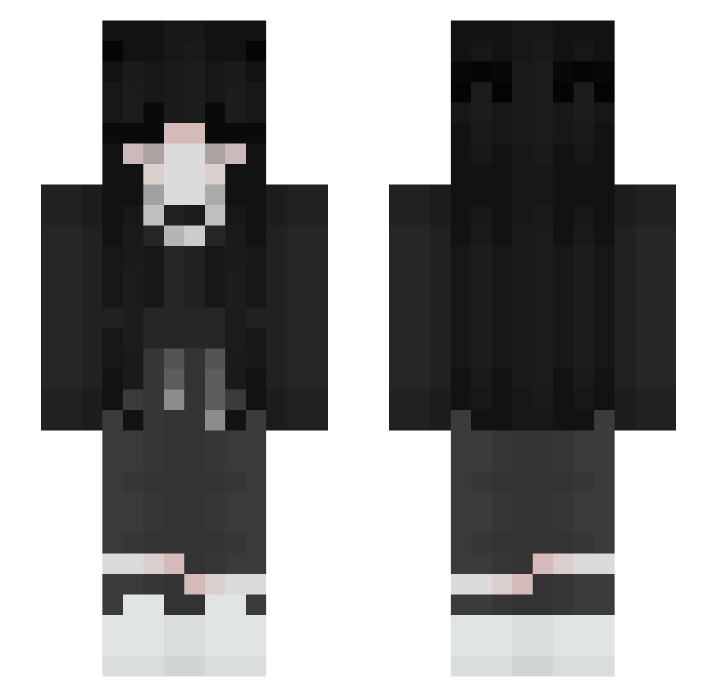 Yagmuur Minecraft skin, front and back view