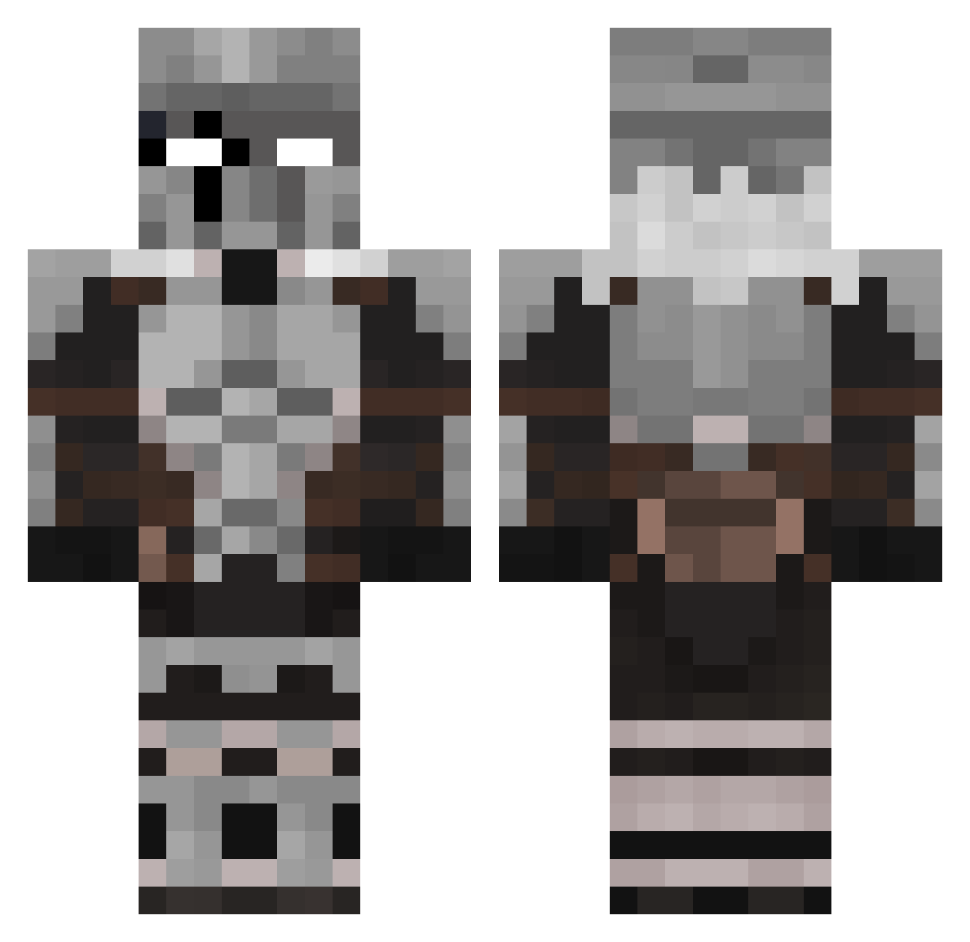 Martyneliso Minecraft skin, front and back view