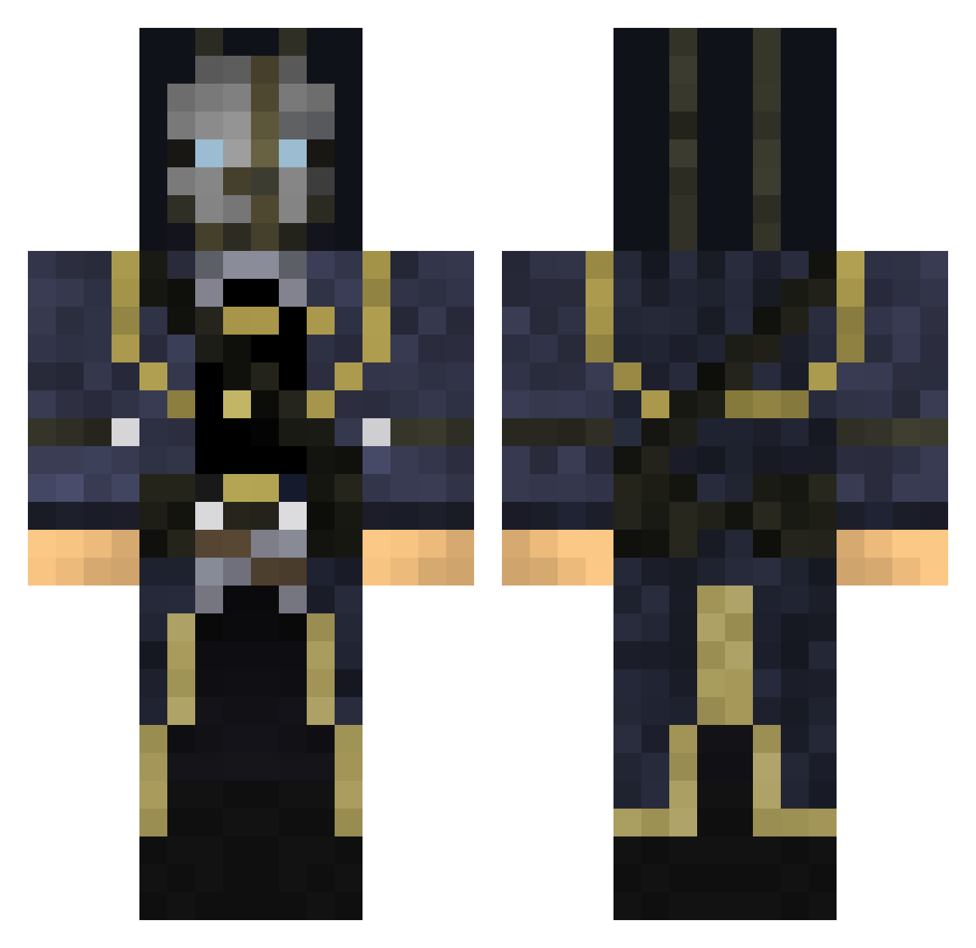 itsneolicious Minecraft skin, front and back view