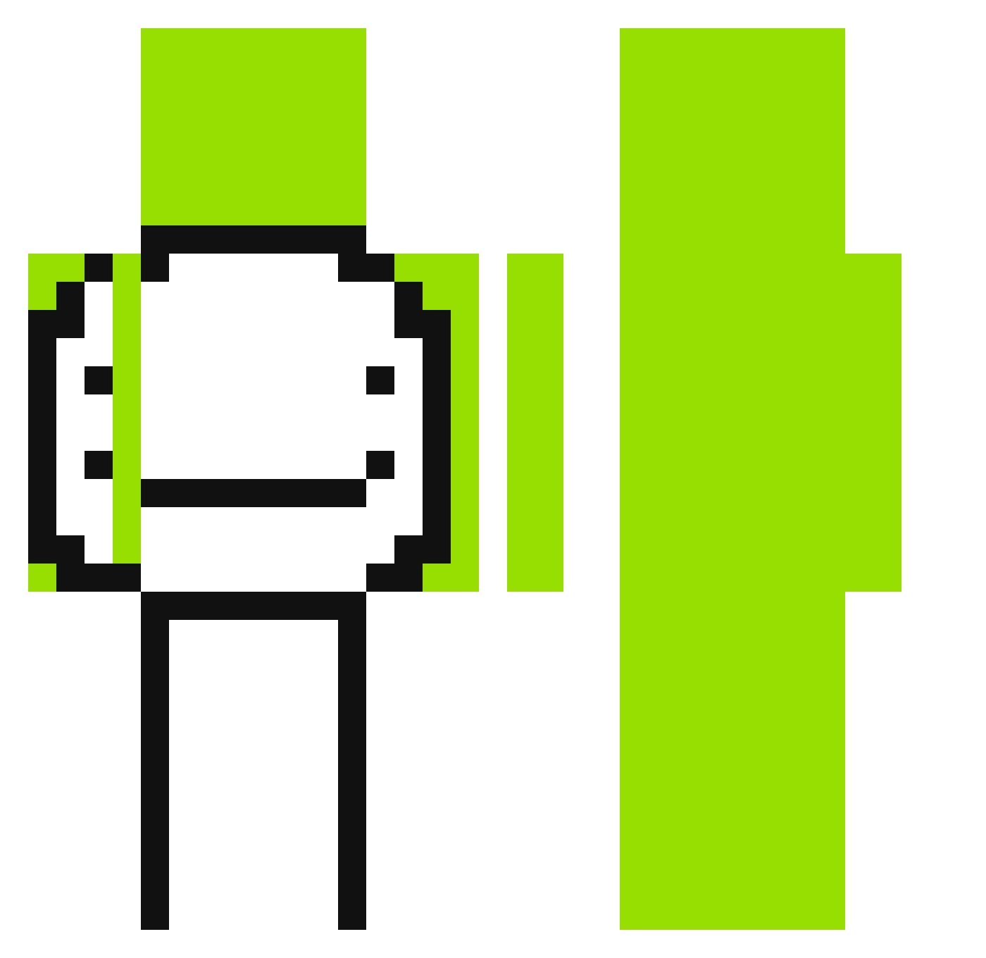 czy127 Minecraft skin, front and back view