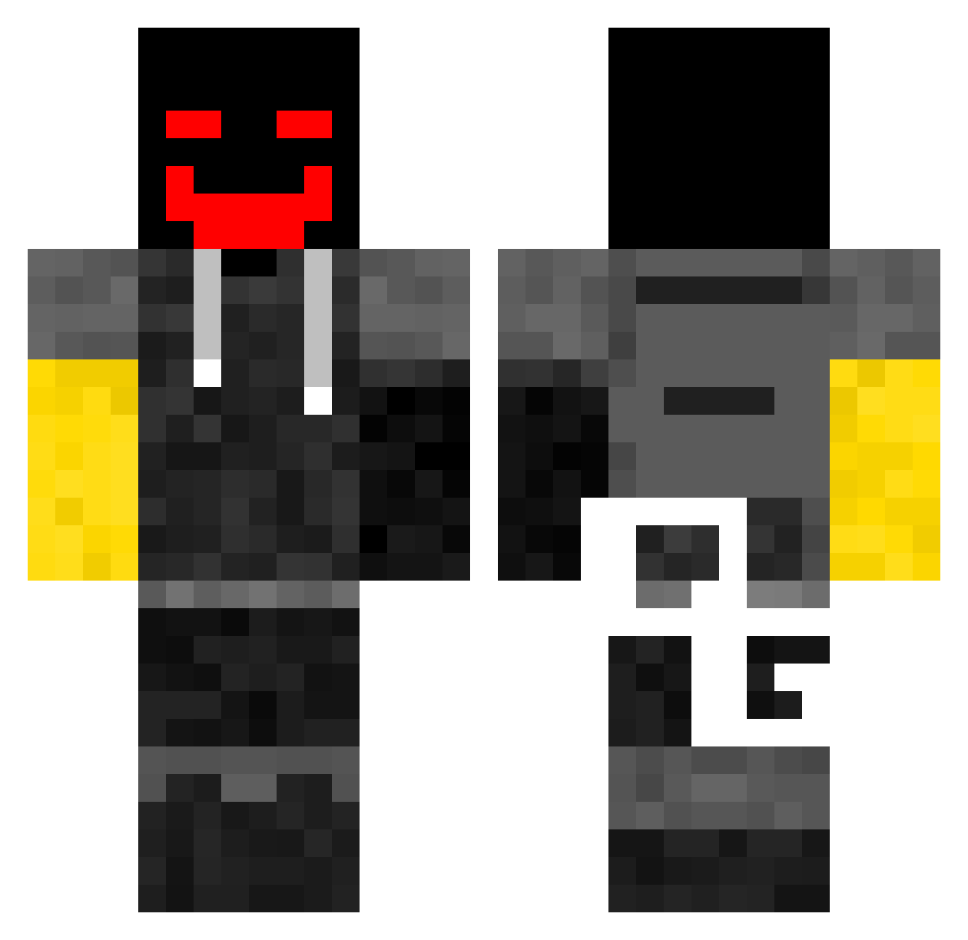 JeffProGamer351 Minecraft skin, front and back view