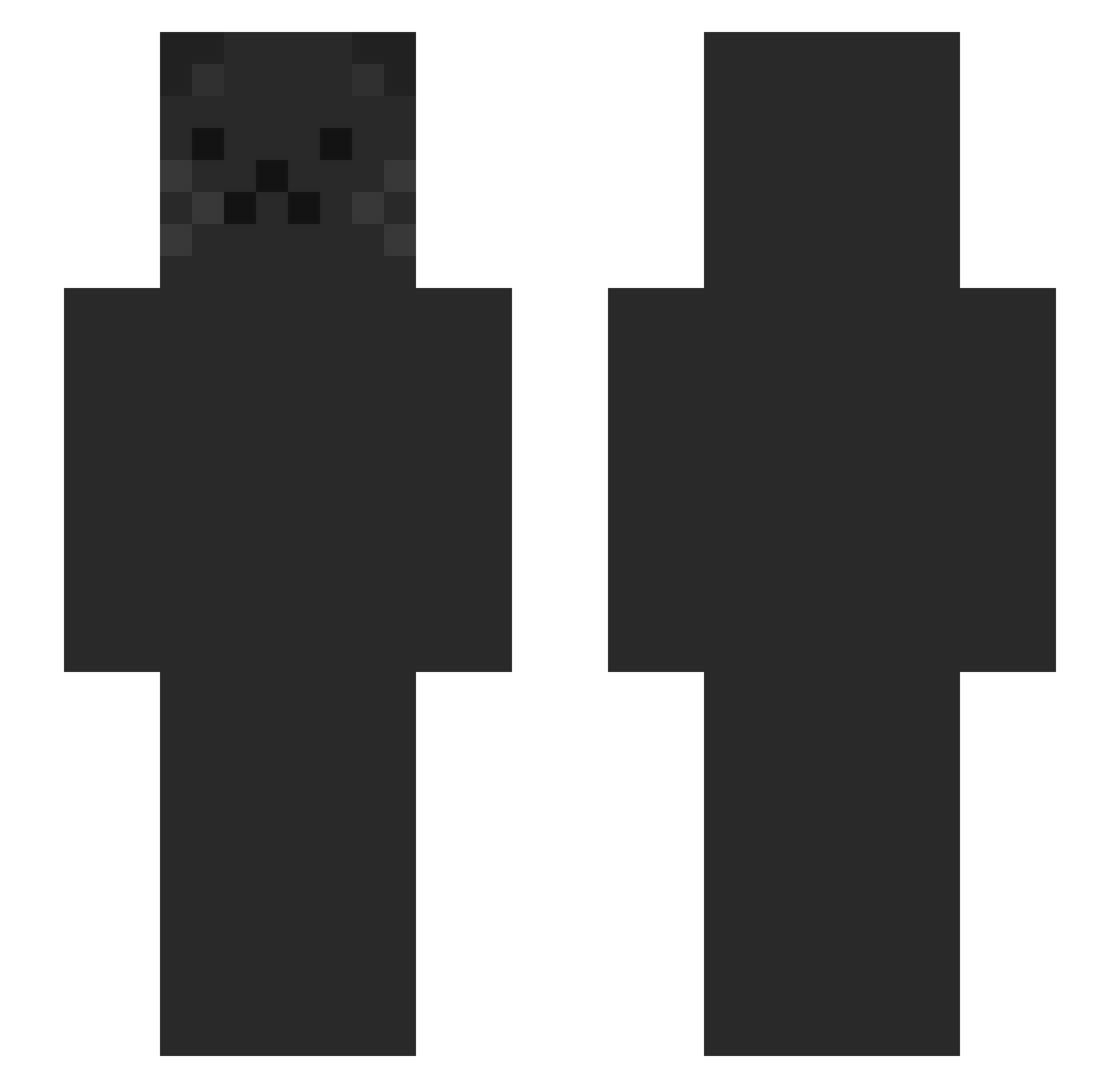 th5tic Minecraft skin, front and back view