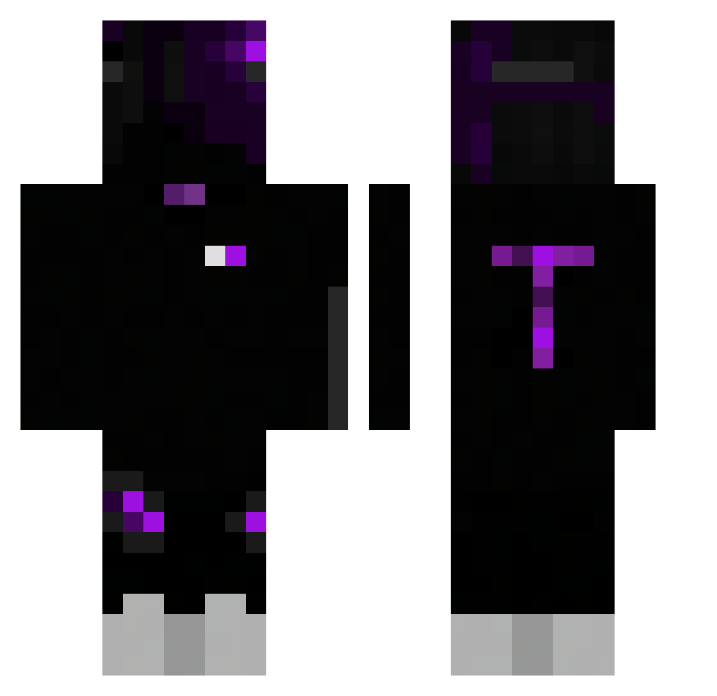 xepters Minecraft skin, front and back view