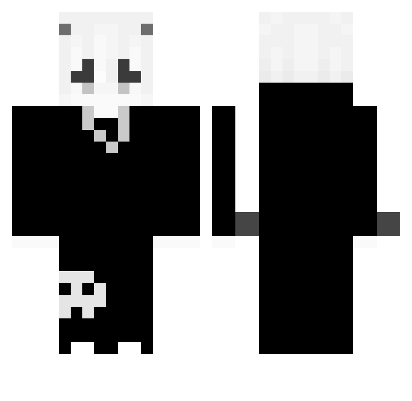 PEDRIN444 Minecraft skin, front and back view