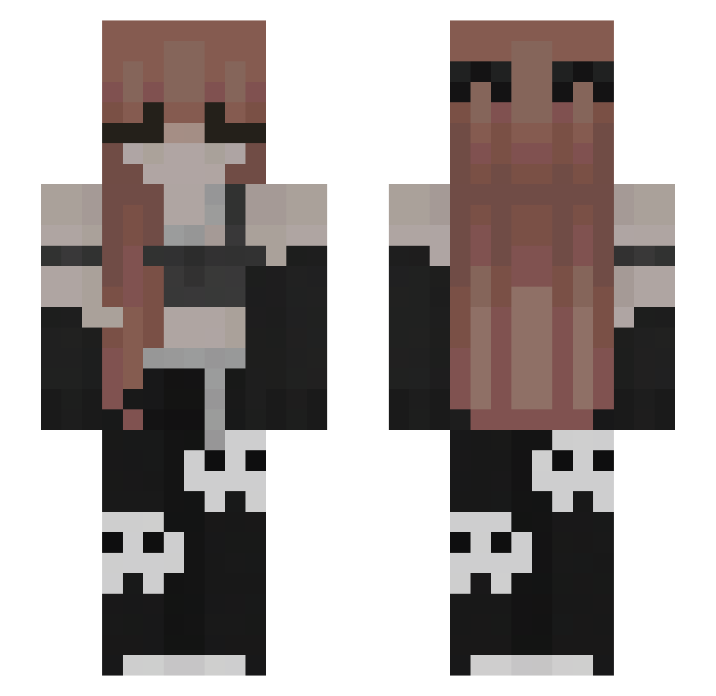 skylinecalvin Minecraft skin, front and back view