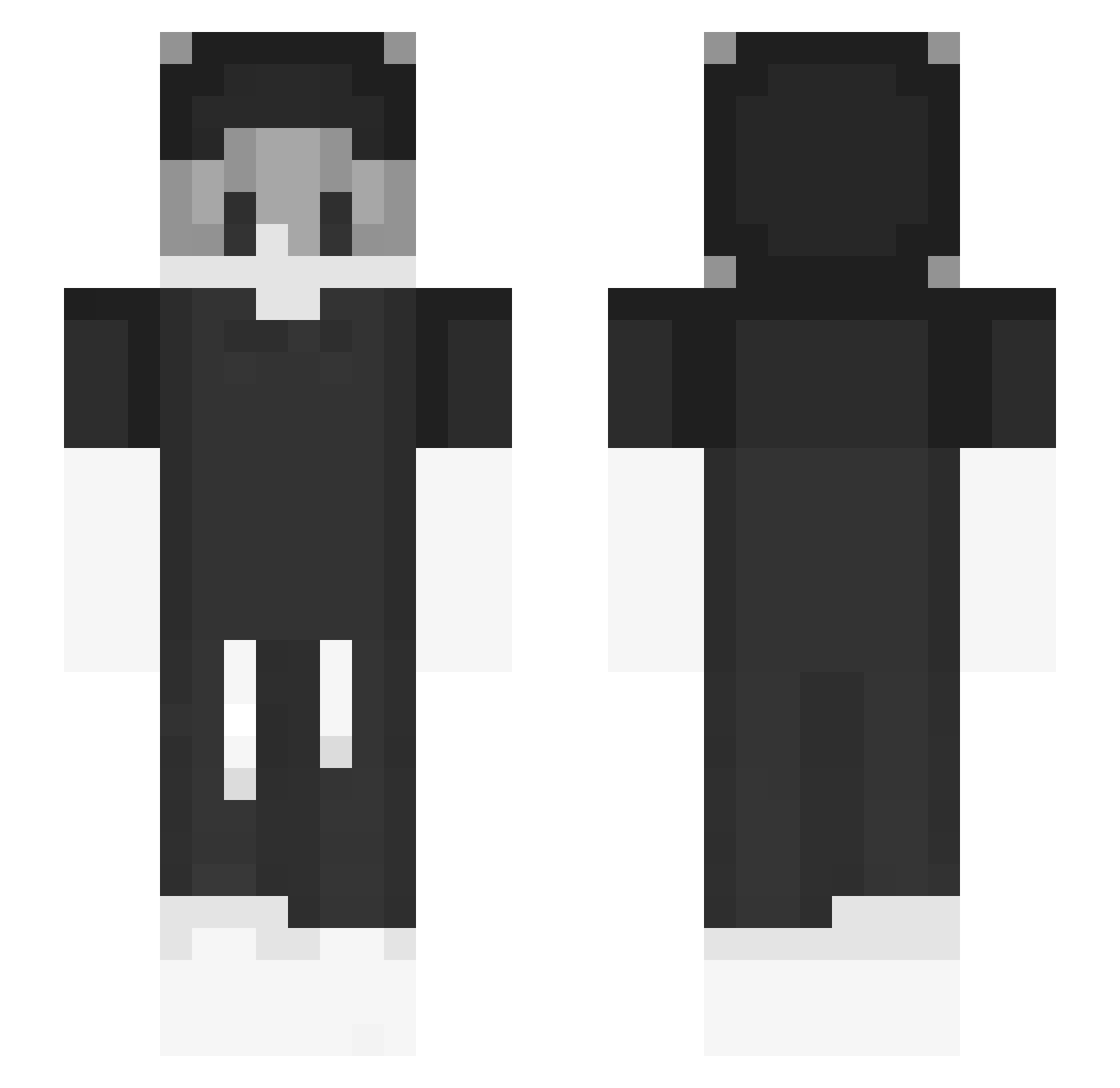 yOhnezahn Minecraft skin, front and back view