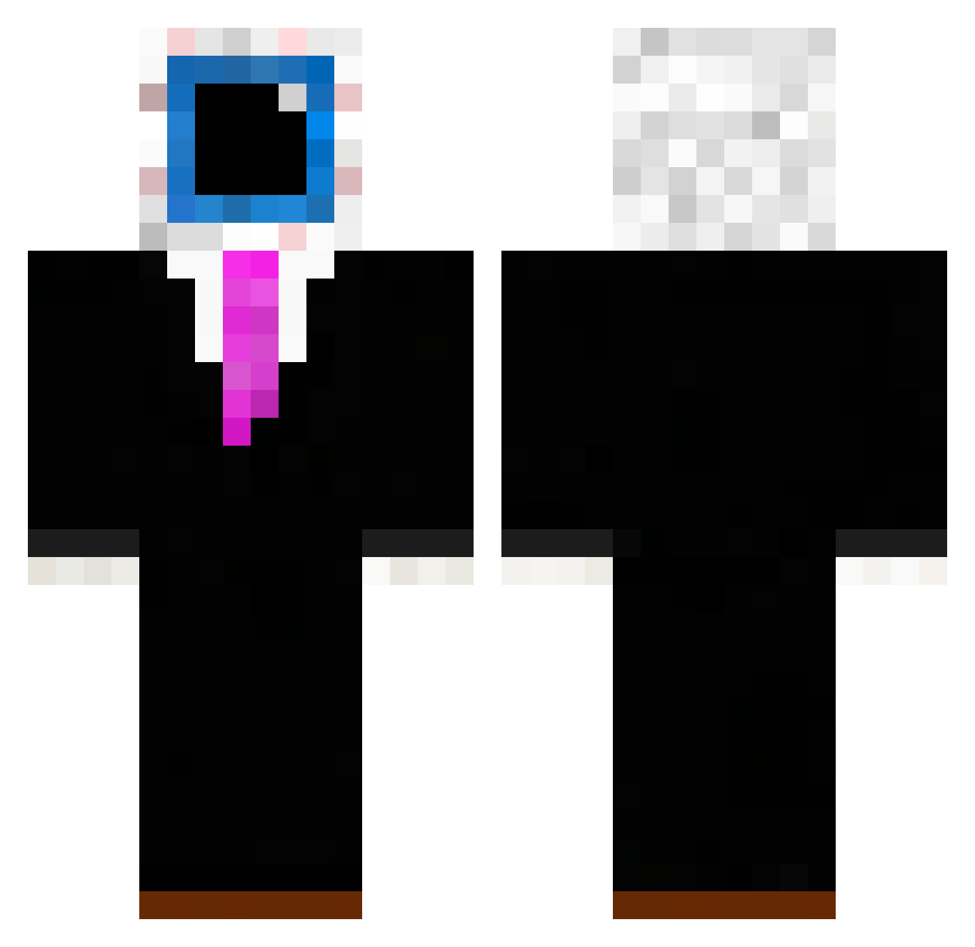 MarcelloI Minecraft skin, front and back view