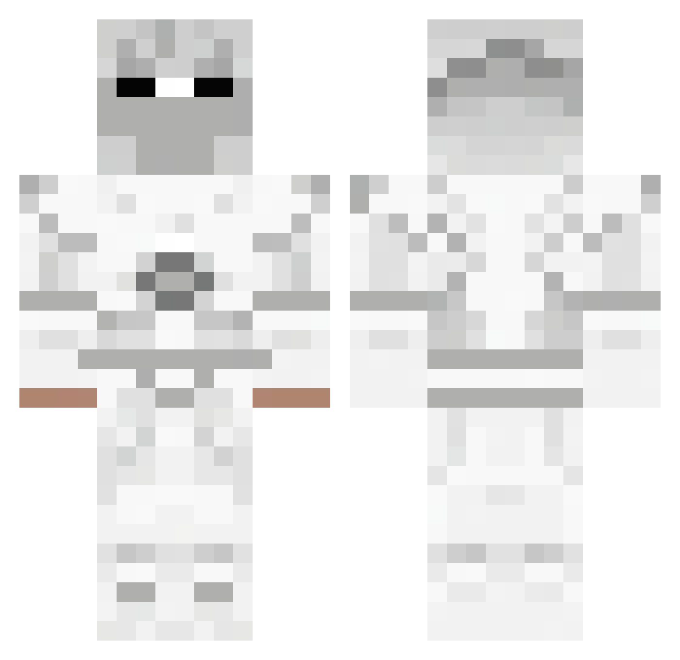 Elisabet Minecraft skin, front and back view