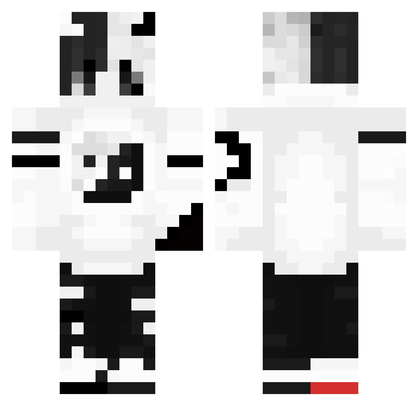 bUndAunUocmAm365 Minecraft skin, front and back view