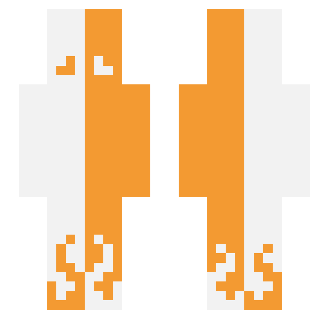 xstarr15 Minecraft skin, front and back view