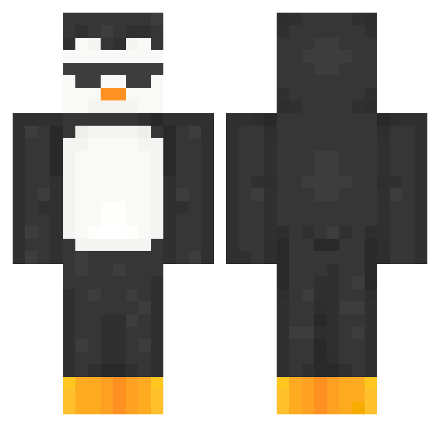 Chan_1768 Minecraft skin, front and back view