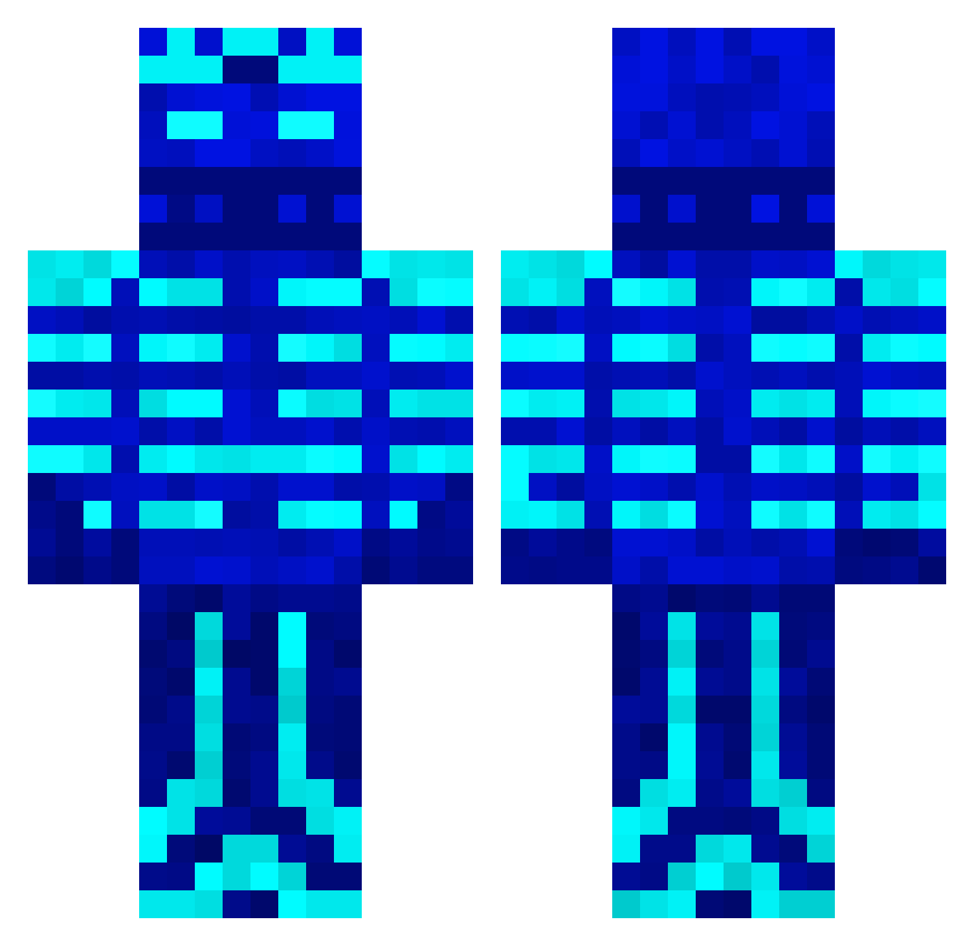 Aspis23 Minecraft skin, front and back view