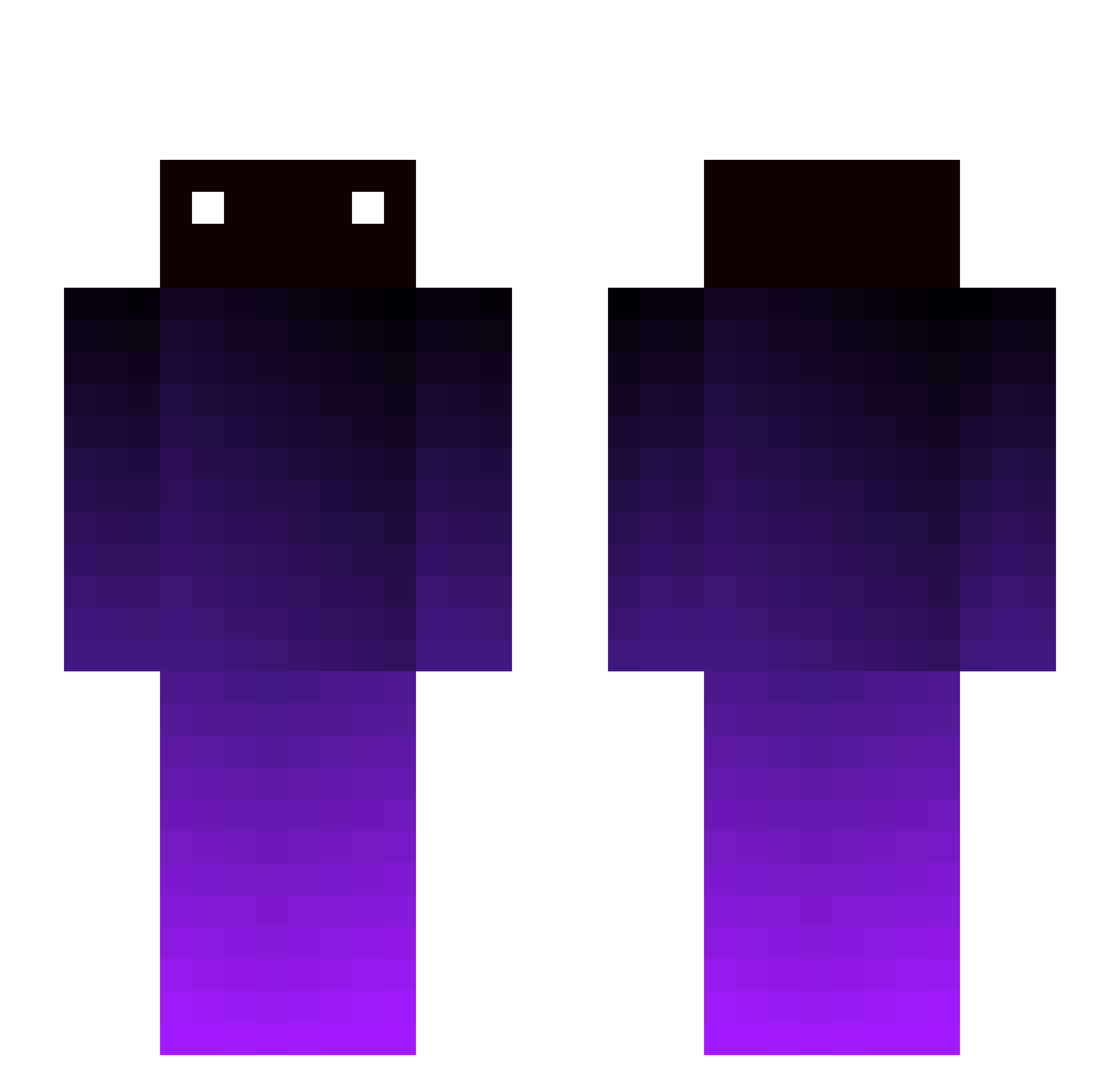 Yanbingbing Minecraft skin, front and back view