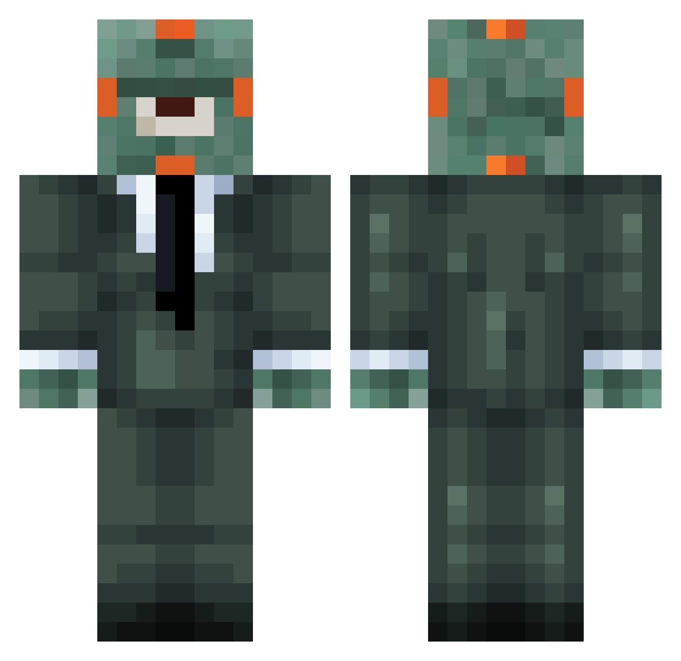 Cornflakes03 Minecraft skin, front and back view