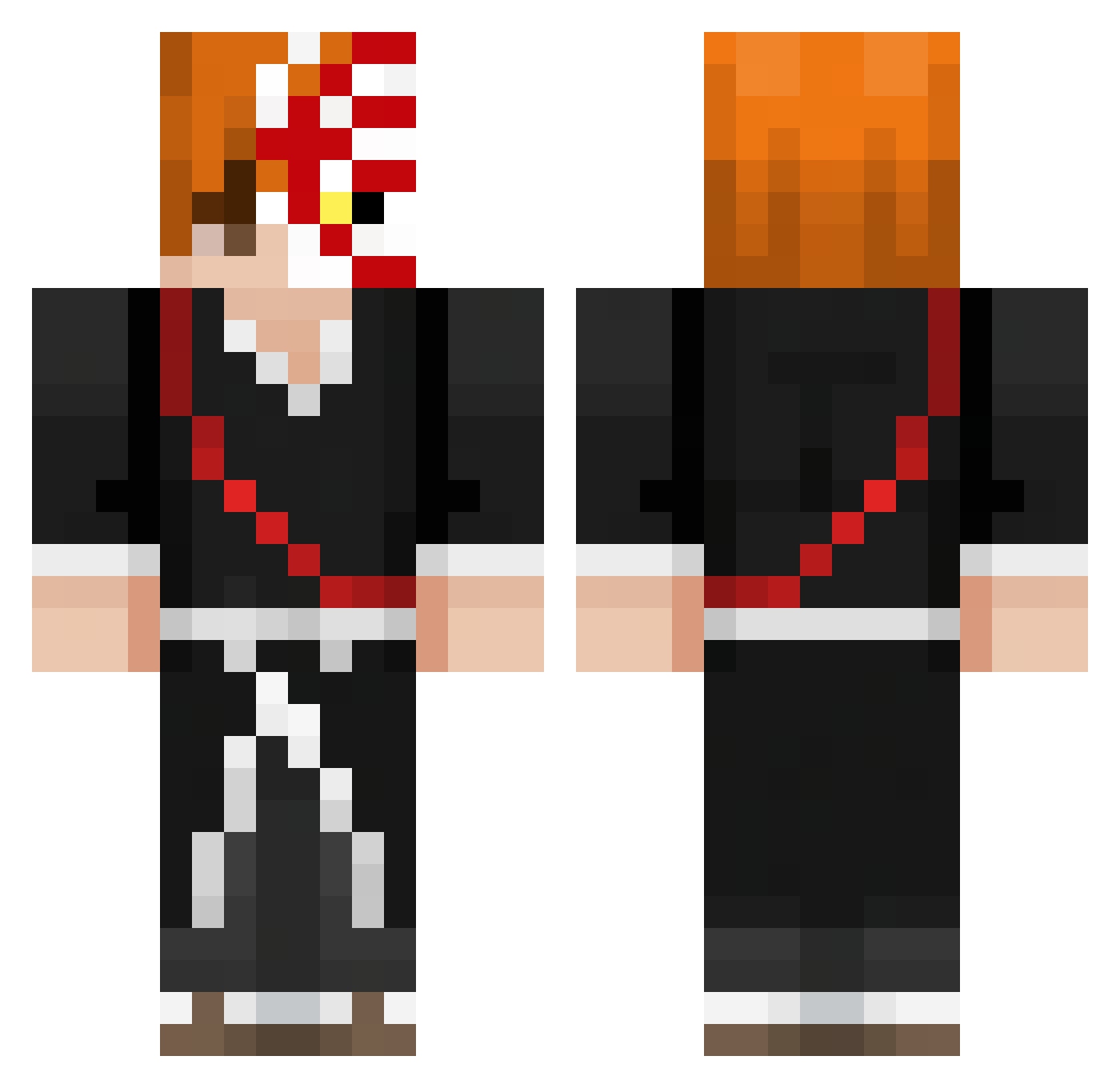 Ex0tixx_ Minecraft skin, front and back view