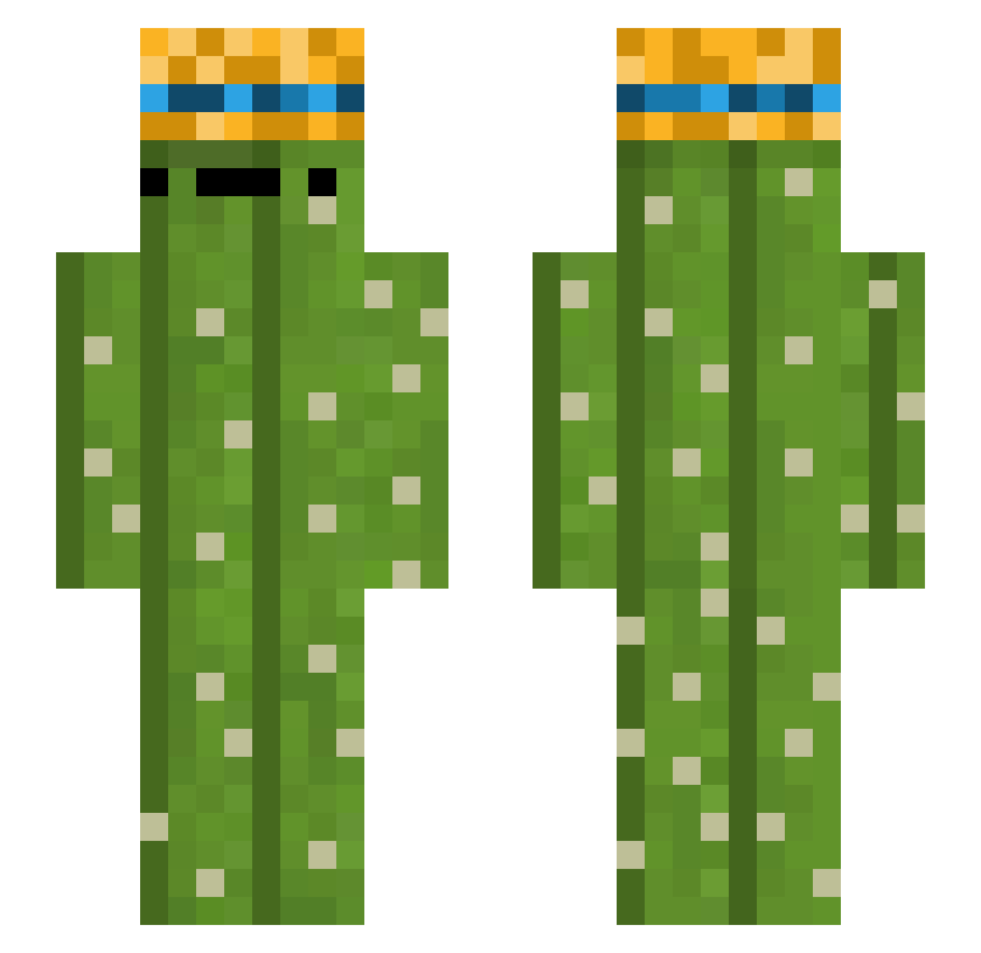 cyw7439 Minecraft skin, front and back view
