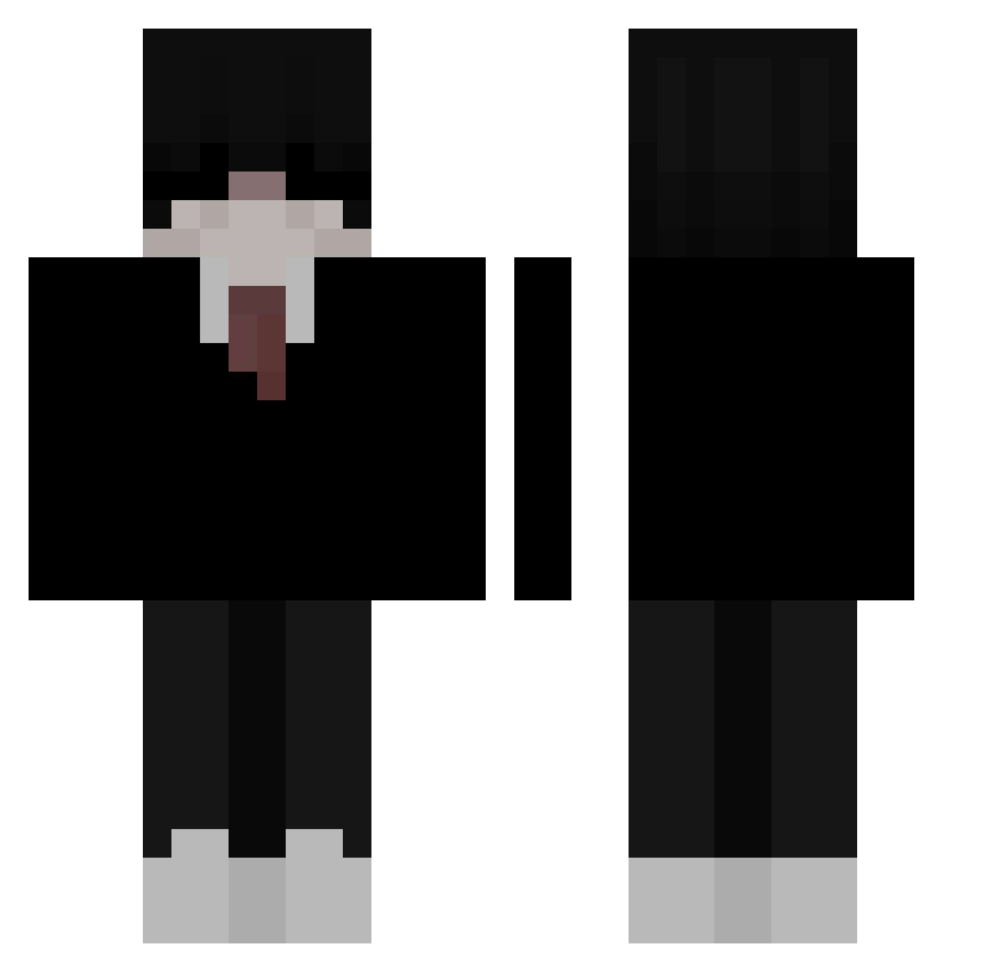 shrekson Minecraft skin, front and back view