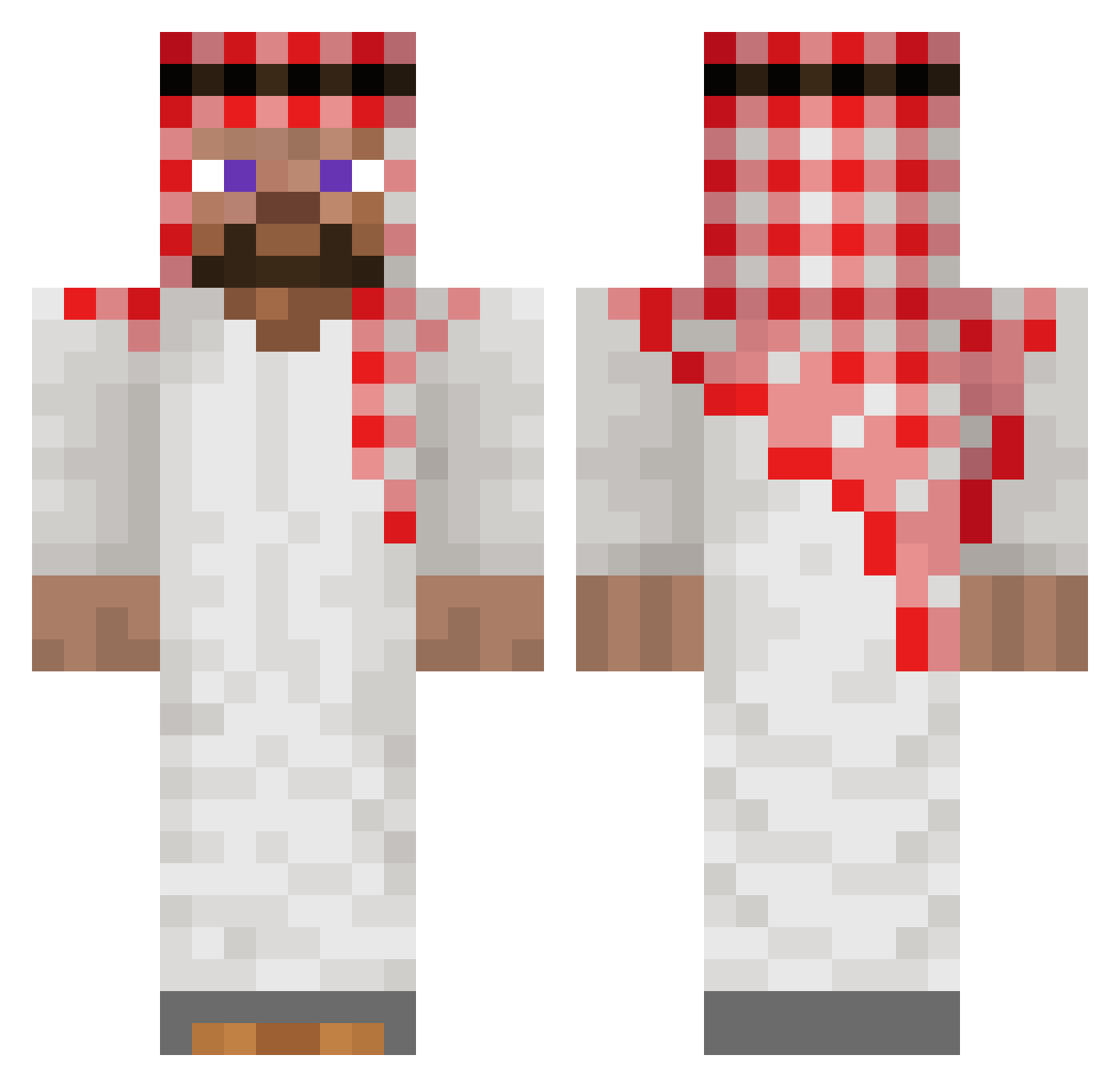 febuscolaire Minecraft skin, front and back view